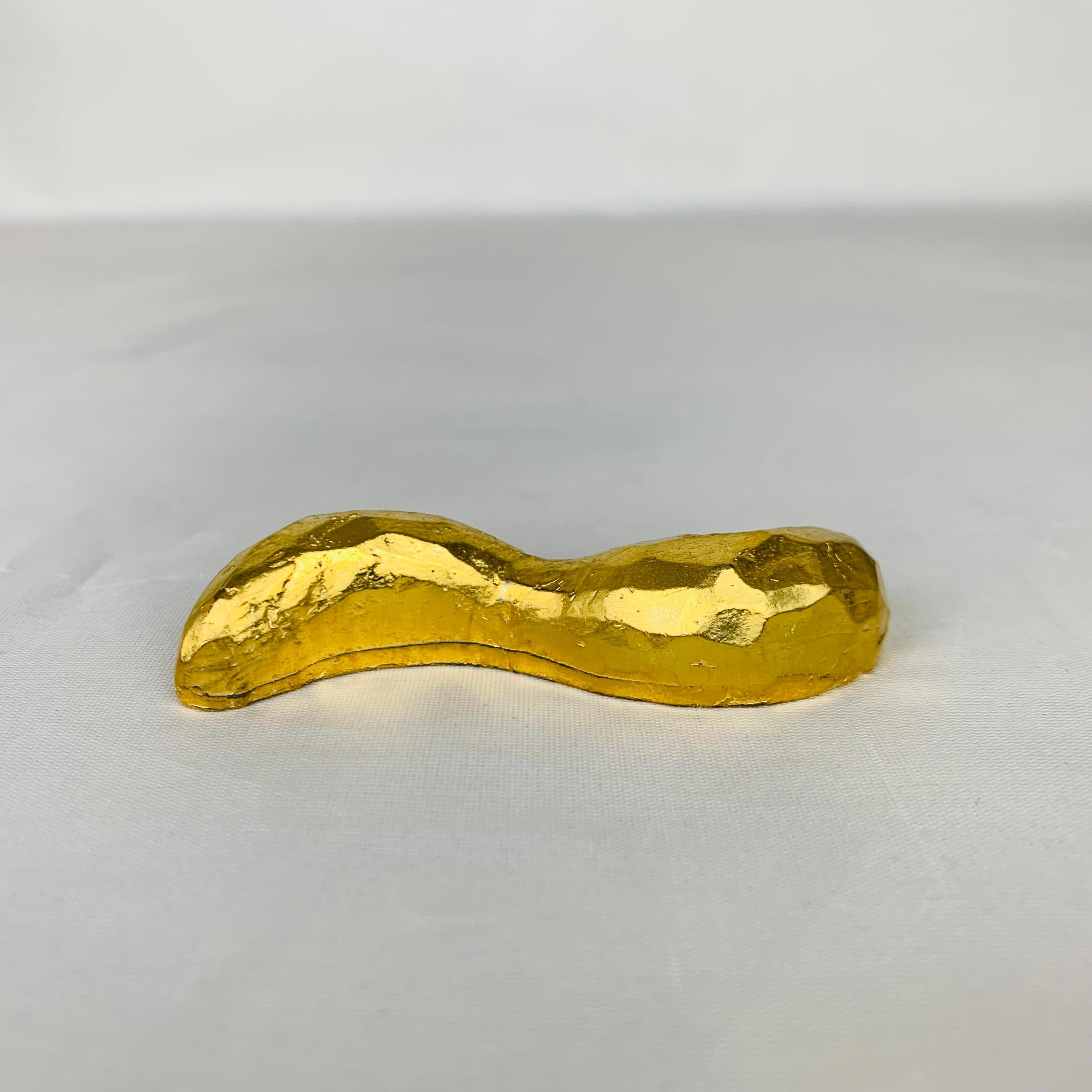 6 Messerablagen aus französischer Goldbronze von Daniel Podva, Série Rare Paris im Angebot 2