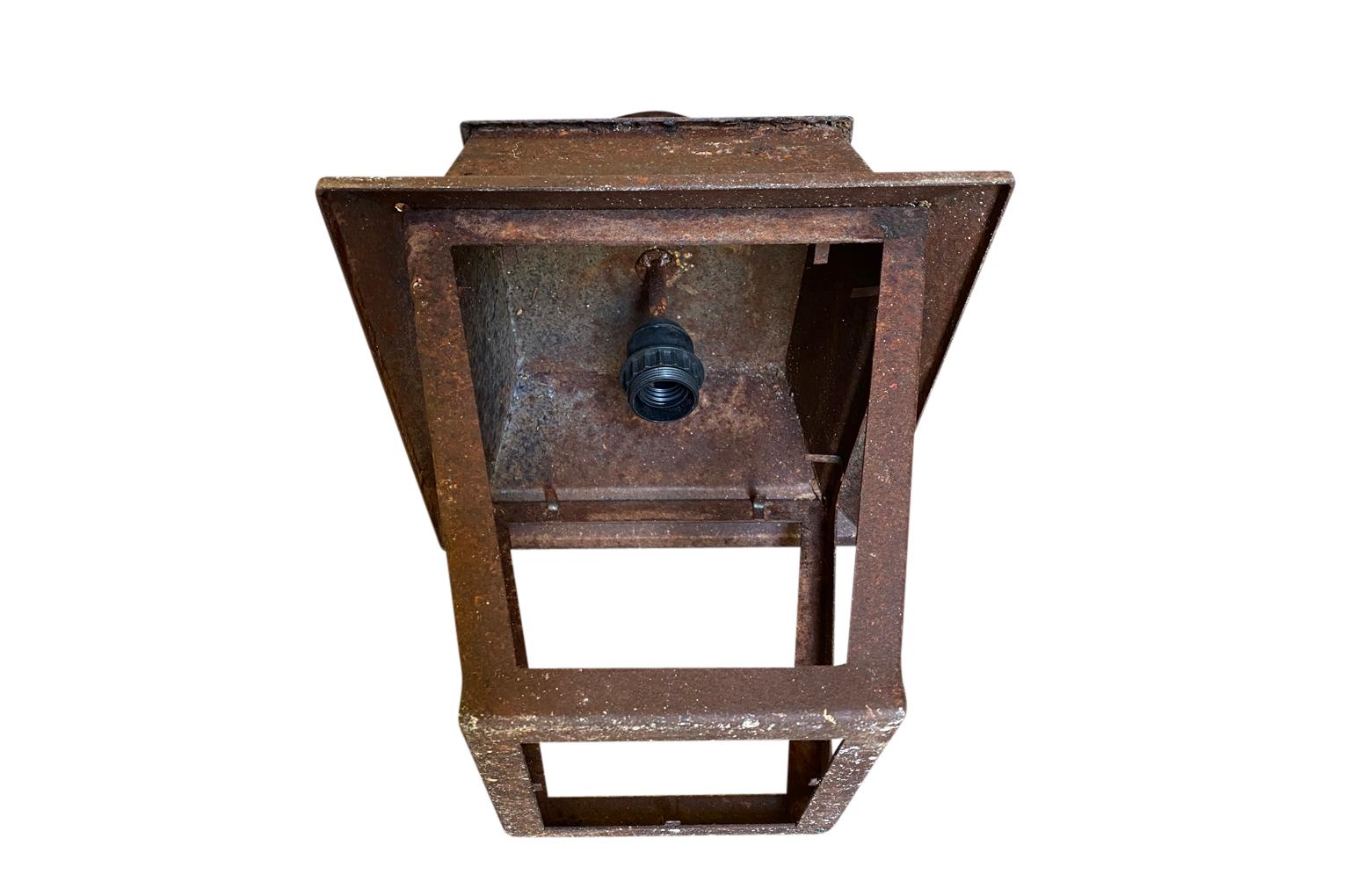 Set of 6 French Iron Lanterns For Sale 5