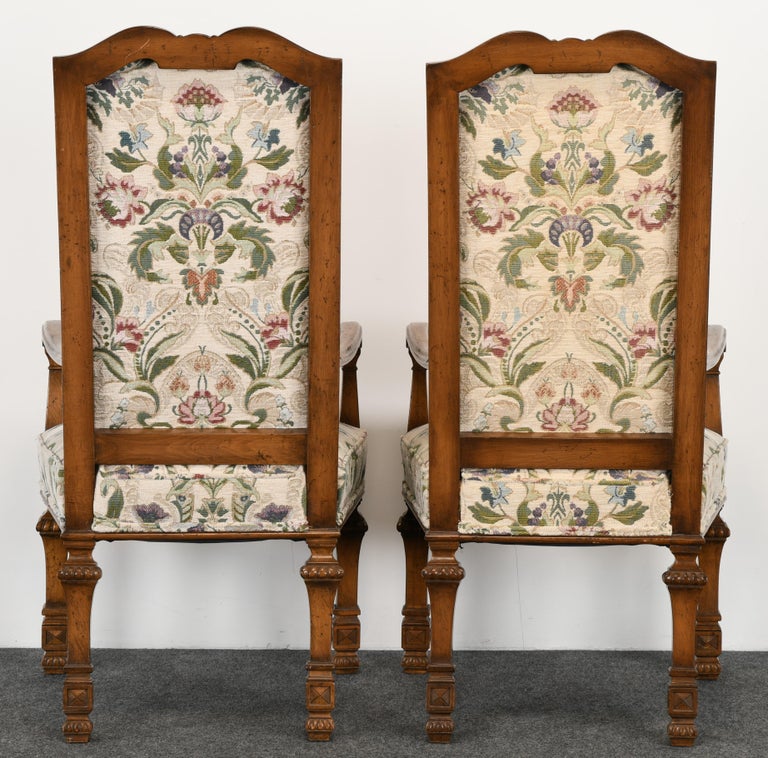 Set of 6 French Louis XIV Dining Chairs by Auffray Furniture, 1980s 4