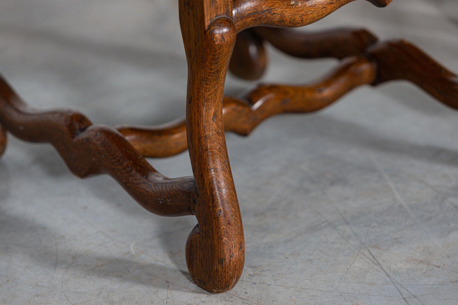 Set di 6 sedie francesi in stile Luigi XIV di Oak in vendita 9