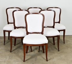 Set of 6 French Louis XV Dining Chairs