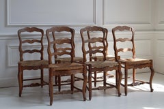 Set of 6 French Louis XV Style Dining Chairs