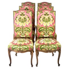Set of 6 French Louis XV Style Dining Chairs