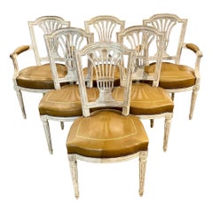 Set of 6 French Louis XVI Dining Chairs