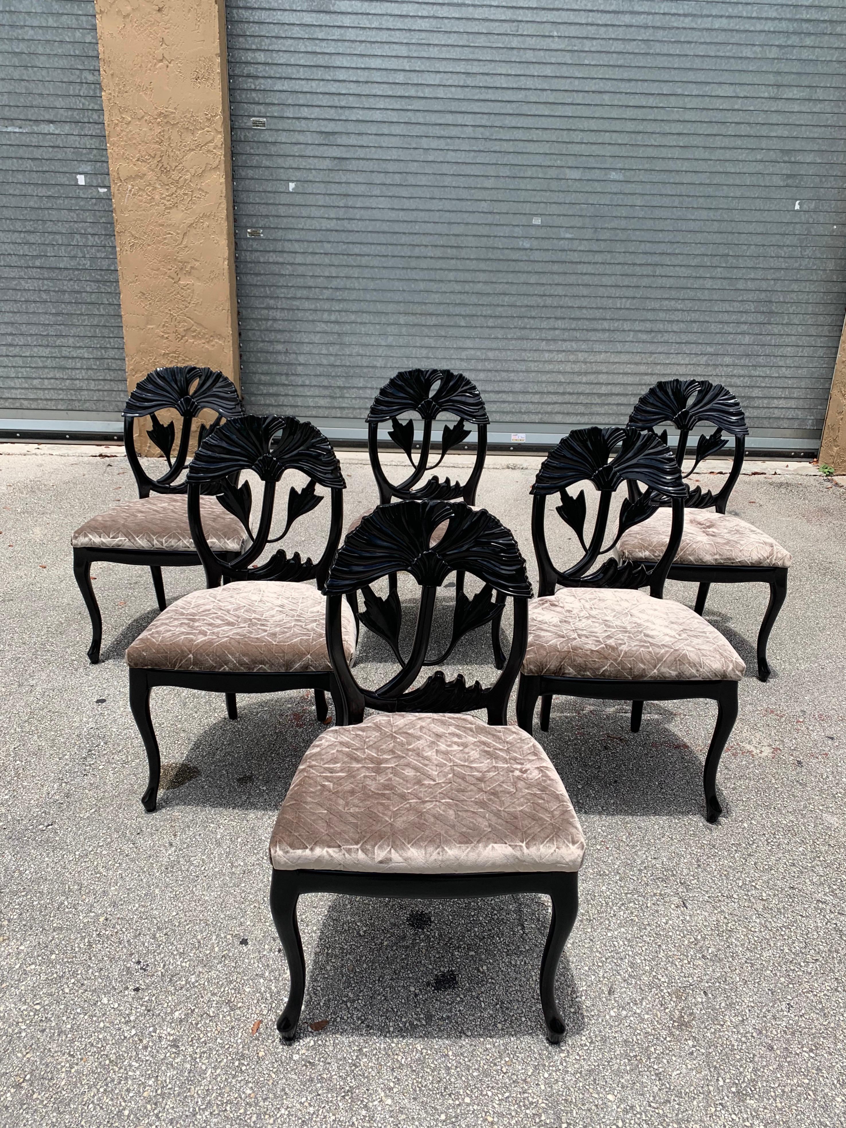 Set of 6 French Mid-Century Modern Dining Chairs, 1960s 11