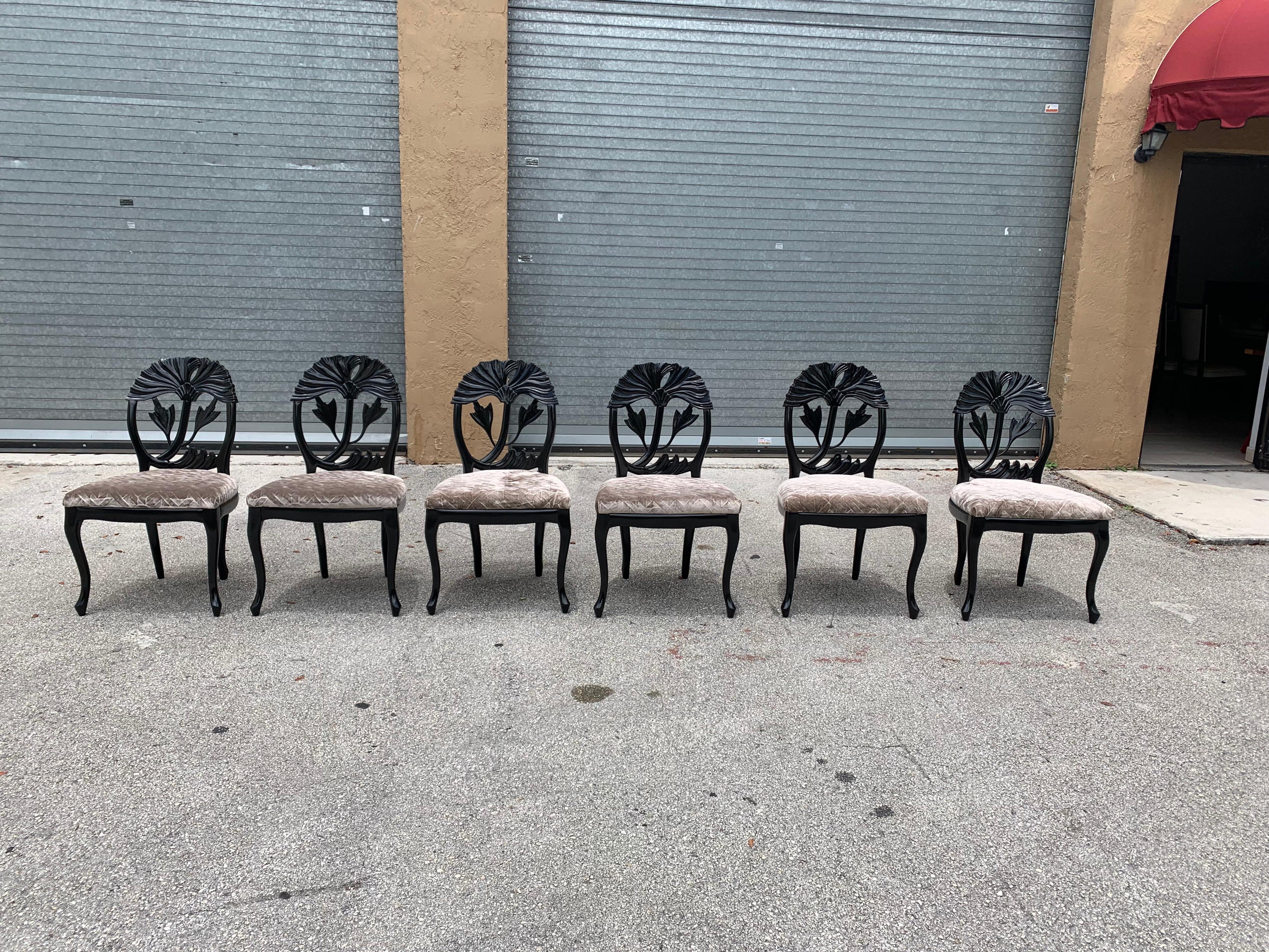 Set of 6 French Mid-Century Modern Dining Chairs, 1960s 14