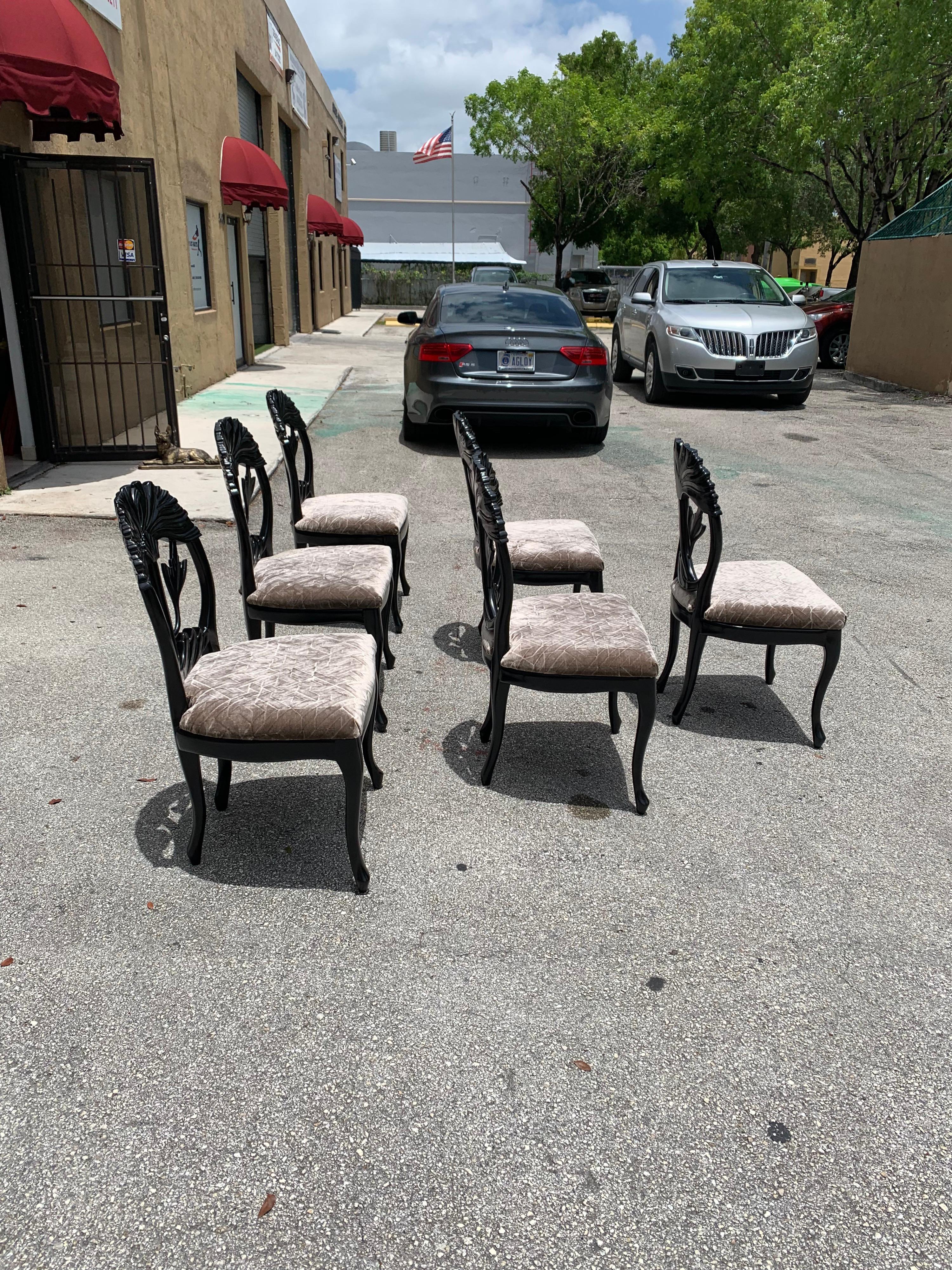 Set of 6 French Mid-Century Modern Dining Chairs, 1960s 3