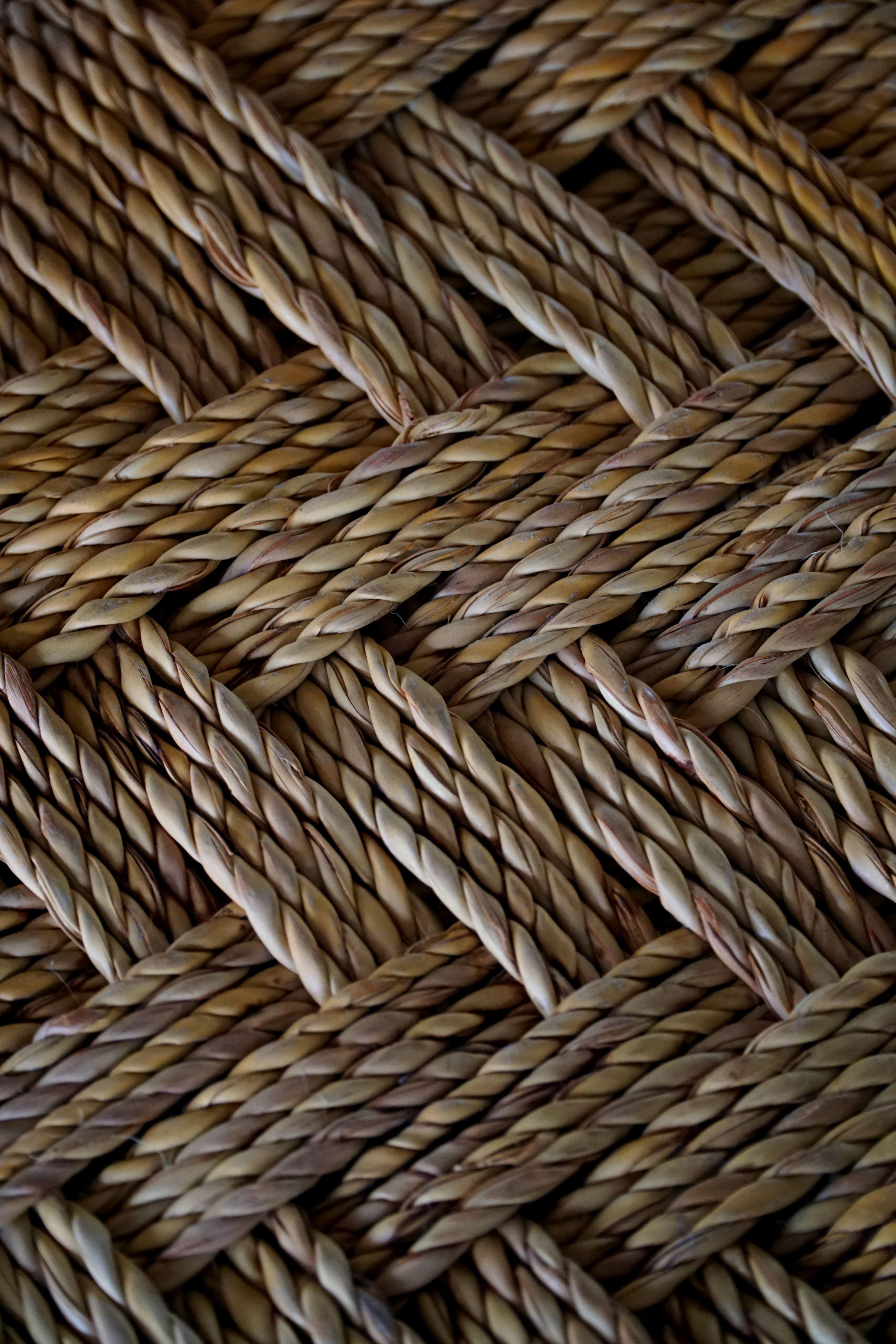 Set of 6 French Mid Century Naturalist Woven Highback Chairs in Solid Elm, 1960s For Sale 13