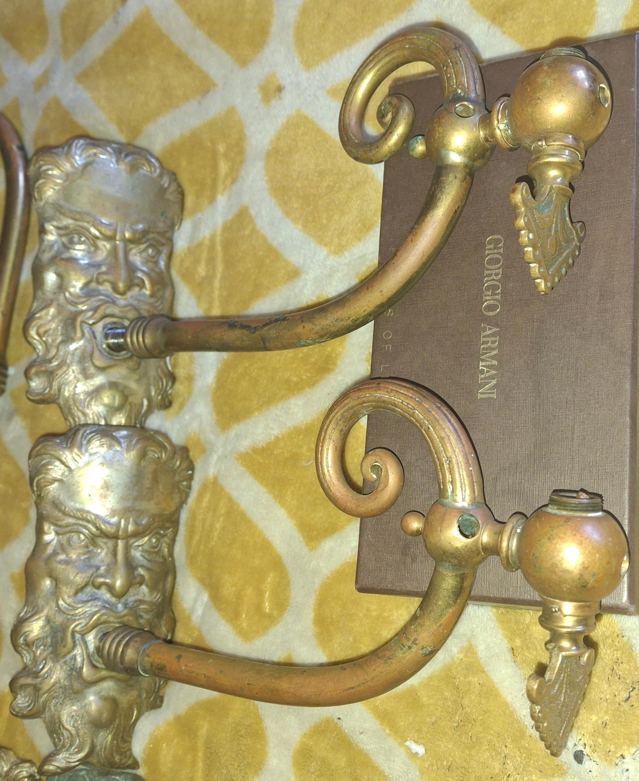 SET of 6 French Neoclassical Bronze 