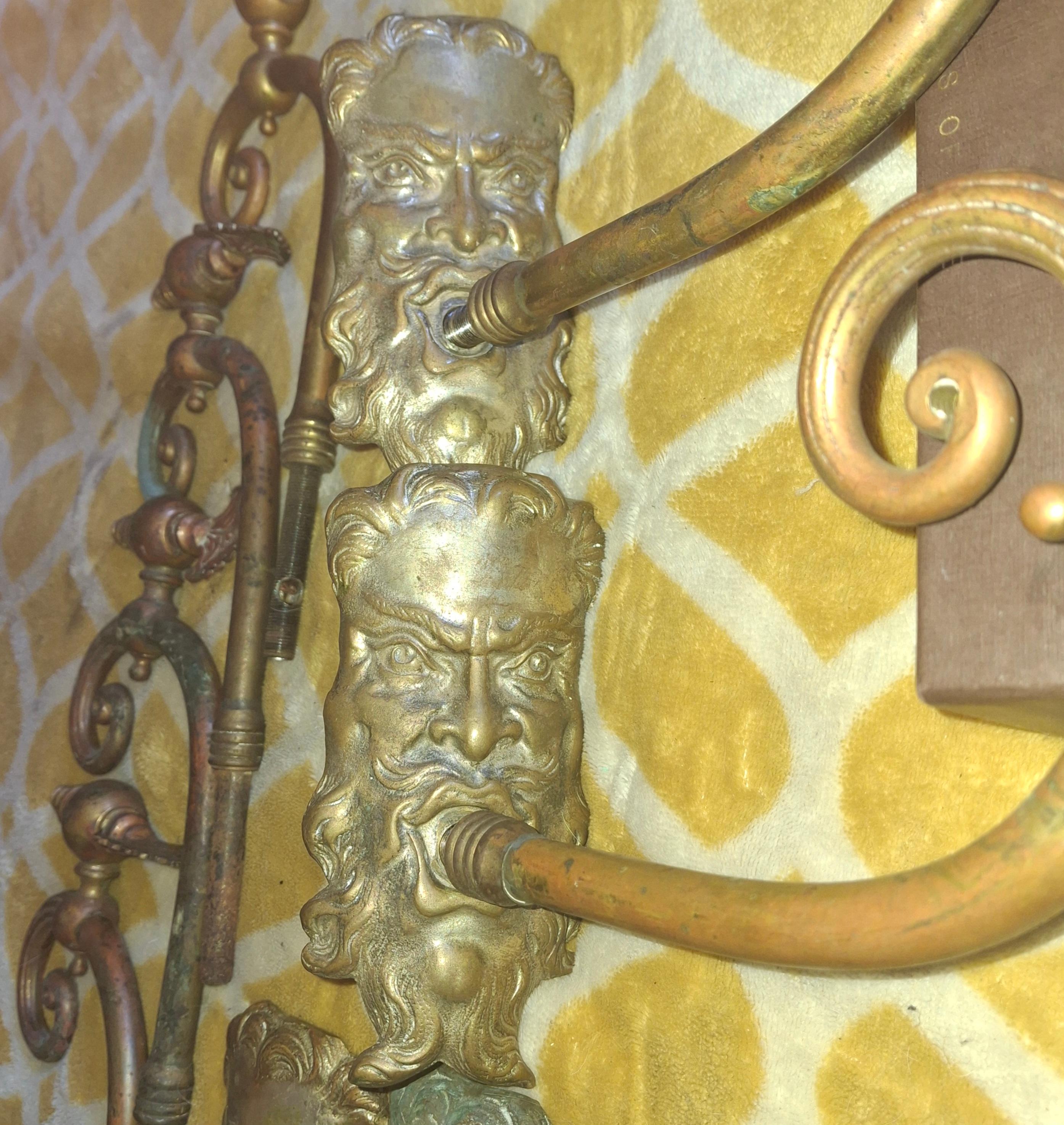 SET of 6 French Neoclassical Bronze 