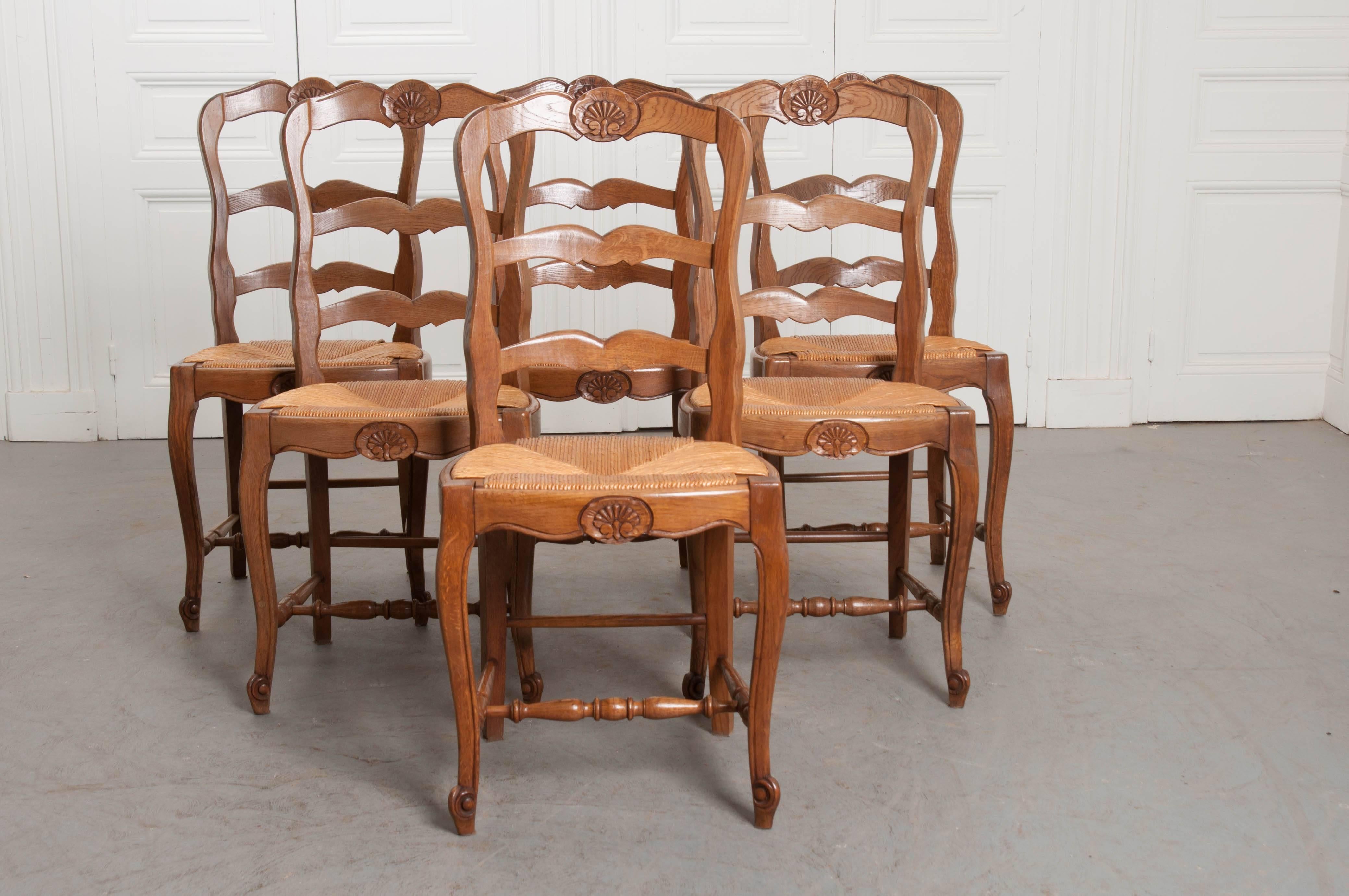 ladderback chairs with rush seats
