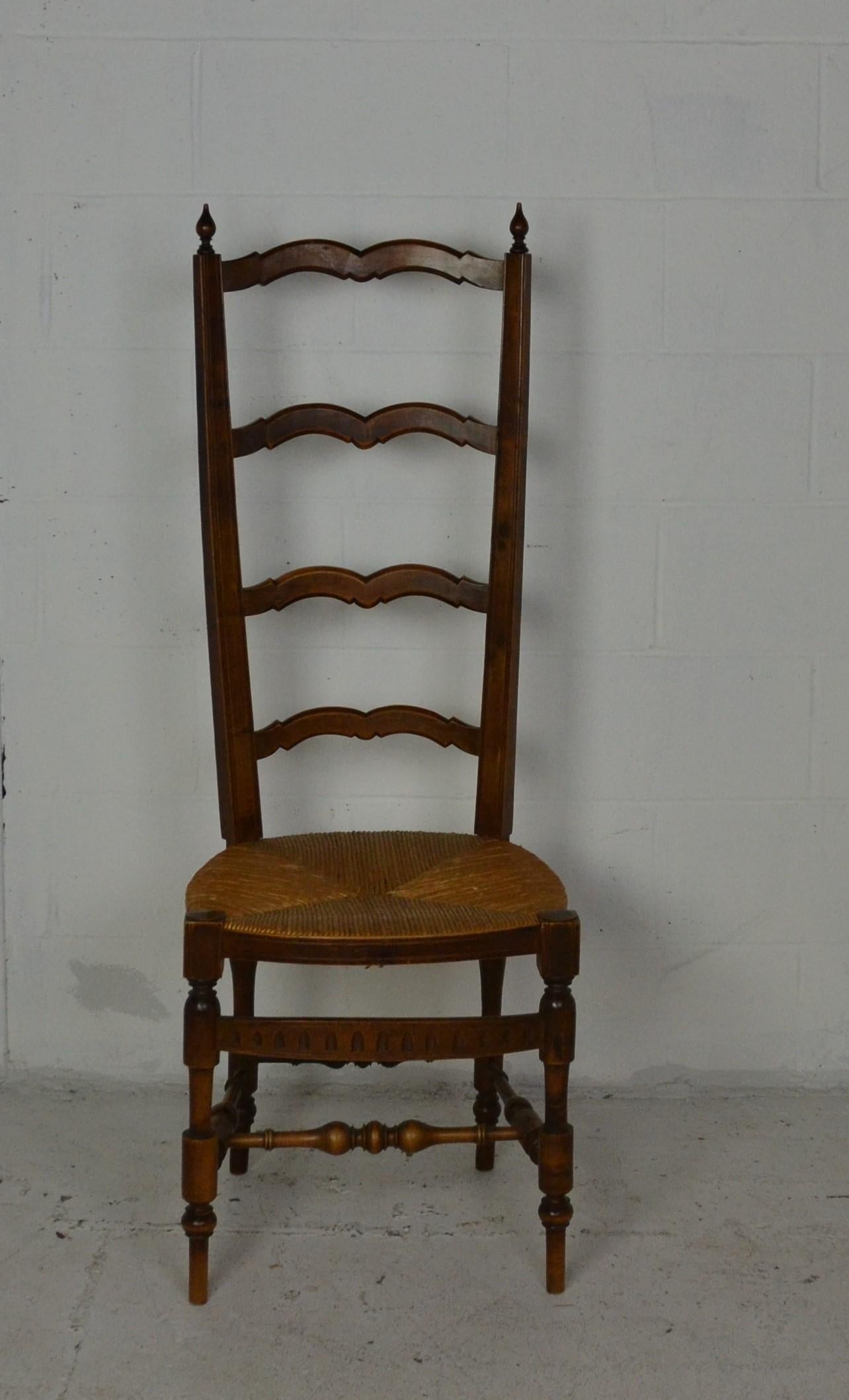 Set of 6 French Provincial Ladder-Back Chairs 1