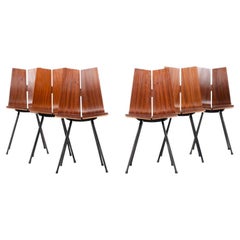 Set of 6 GA Chairs by Hans Bellmann for Horgenglarus, 1950