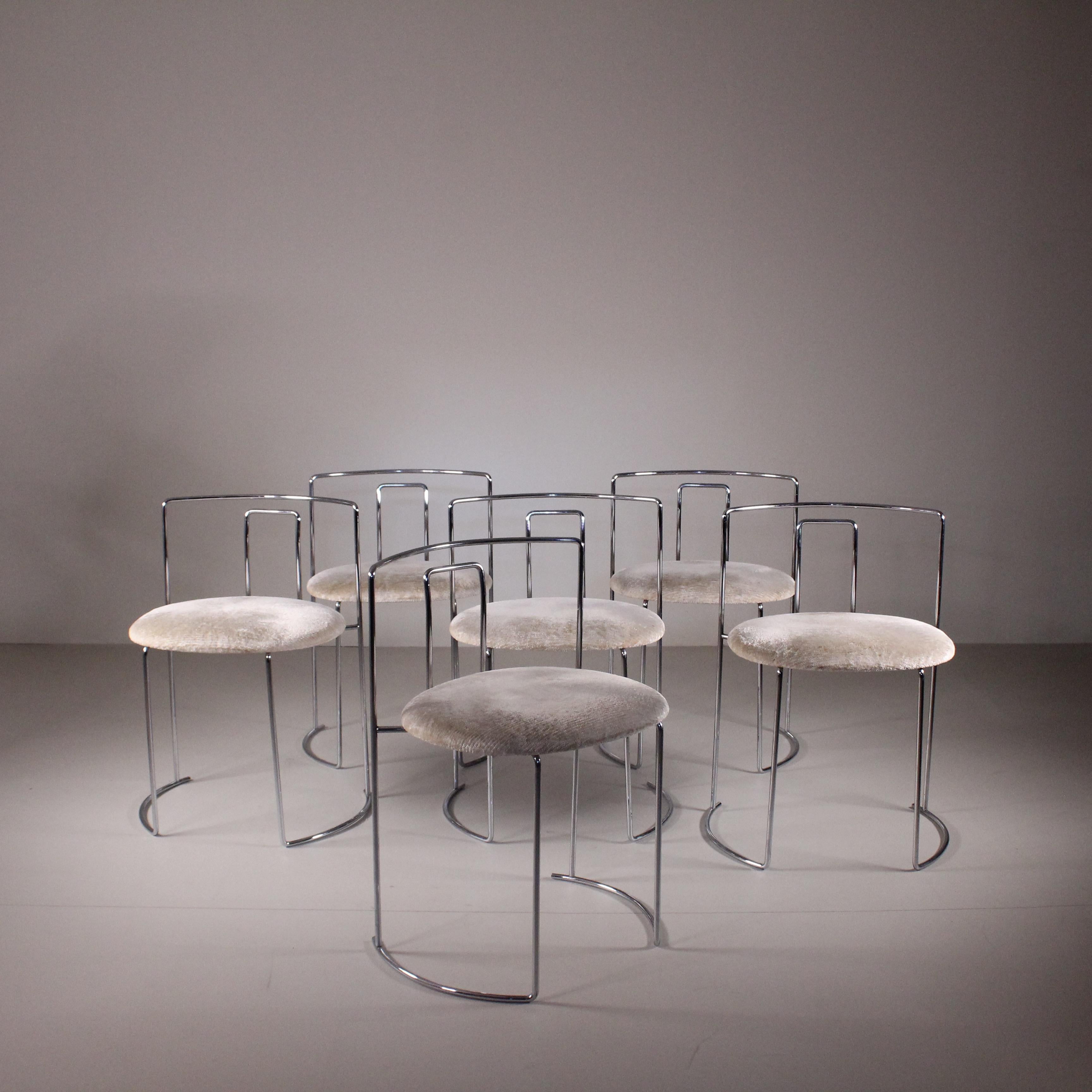 Mid-Century Modern Set of 6 Gaja chairs, Kazuhide Takahama, Cassina, 1974 For Sale