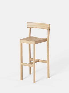 Satz von 6 Galta 75 Eichenholz-Thekenstühlen von Kann Design