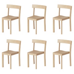 Set of 6 Galta Oak Chairs by Kann Design