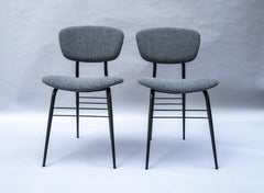 Set of 6 Gastone Rinaldi Dining Chairs, Italy 1950s, in Larsen Boucle'
