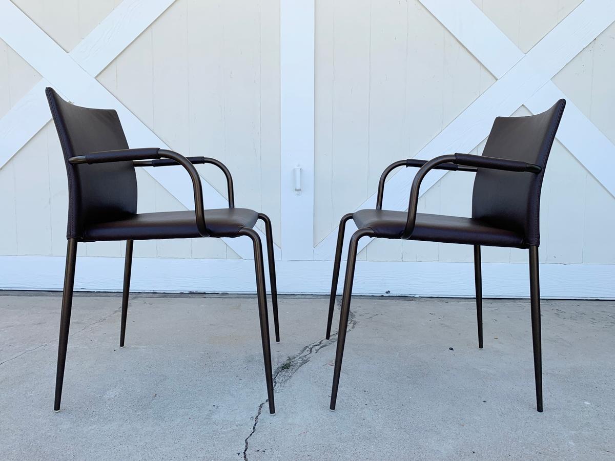 Modern Set of 6 Gazzella Armchairs by Tom Kelley for Enrico Pellizzoni