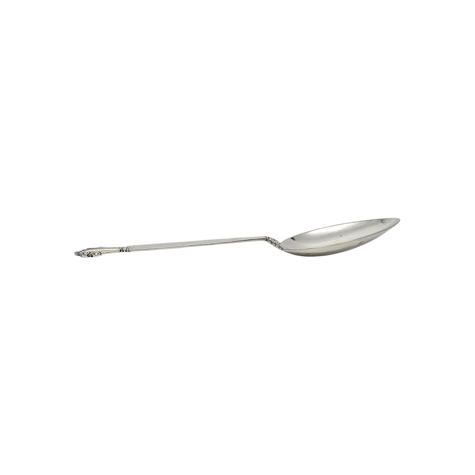 Ensemble de 6 cuillères à dessert/à soupe ovales en argent sterling de Georg Jensen #19717 Bon état - En vente à Washington Depot, CT