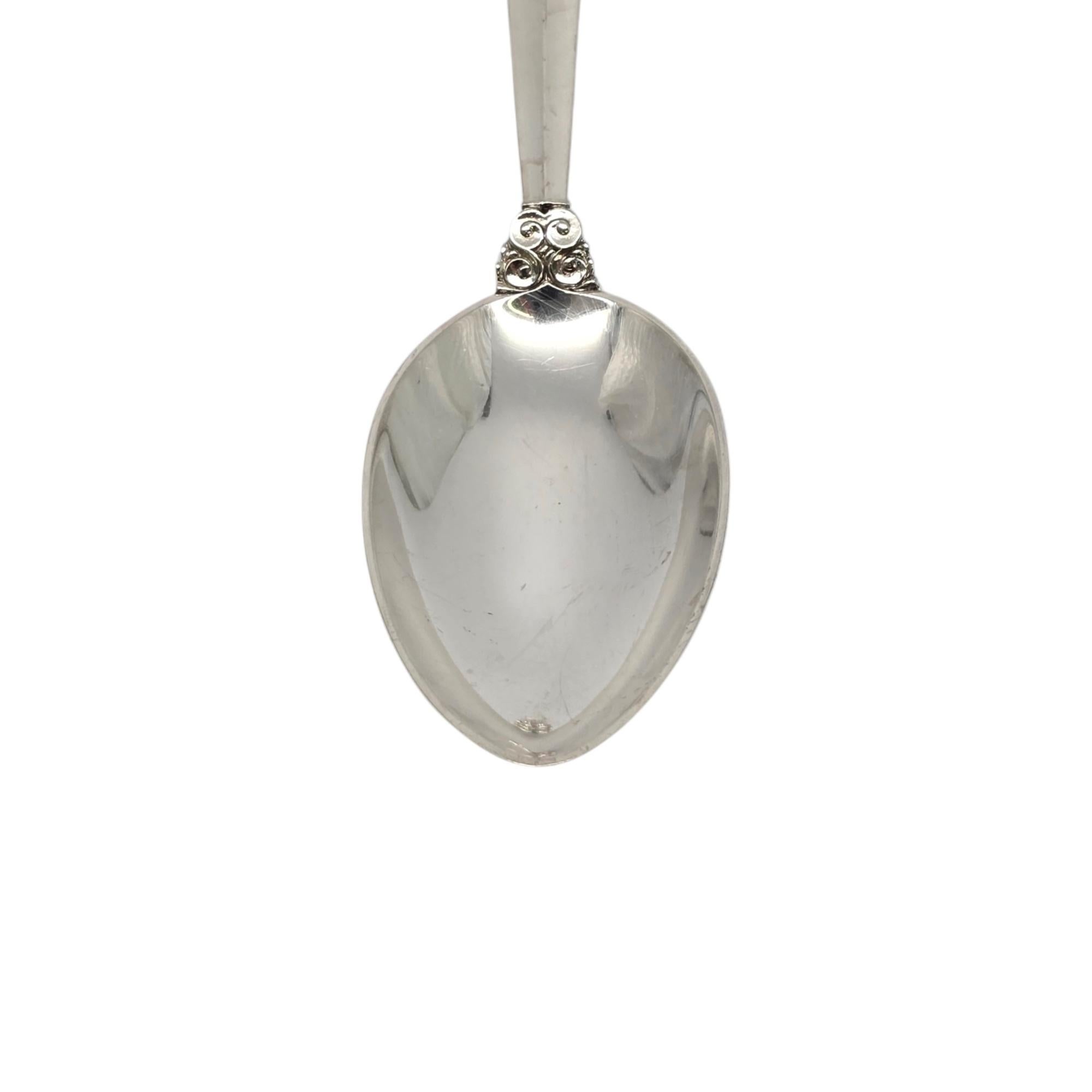 Set di 6 cucchiai da dessert/da minestra ovali in argento sterling Georg Jensen Acanthus #19718 in vendita 1