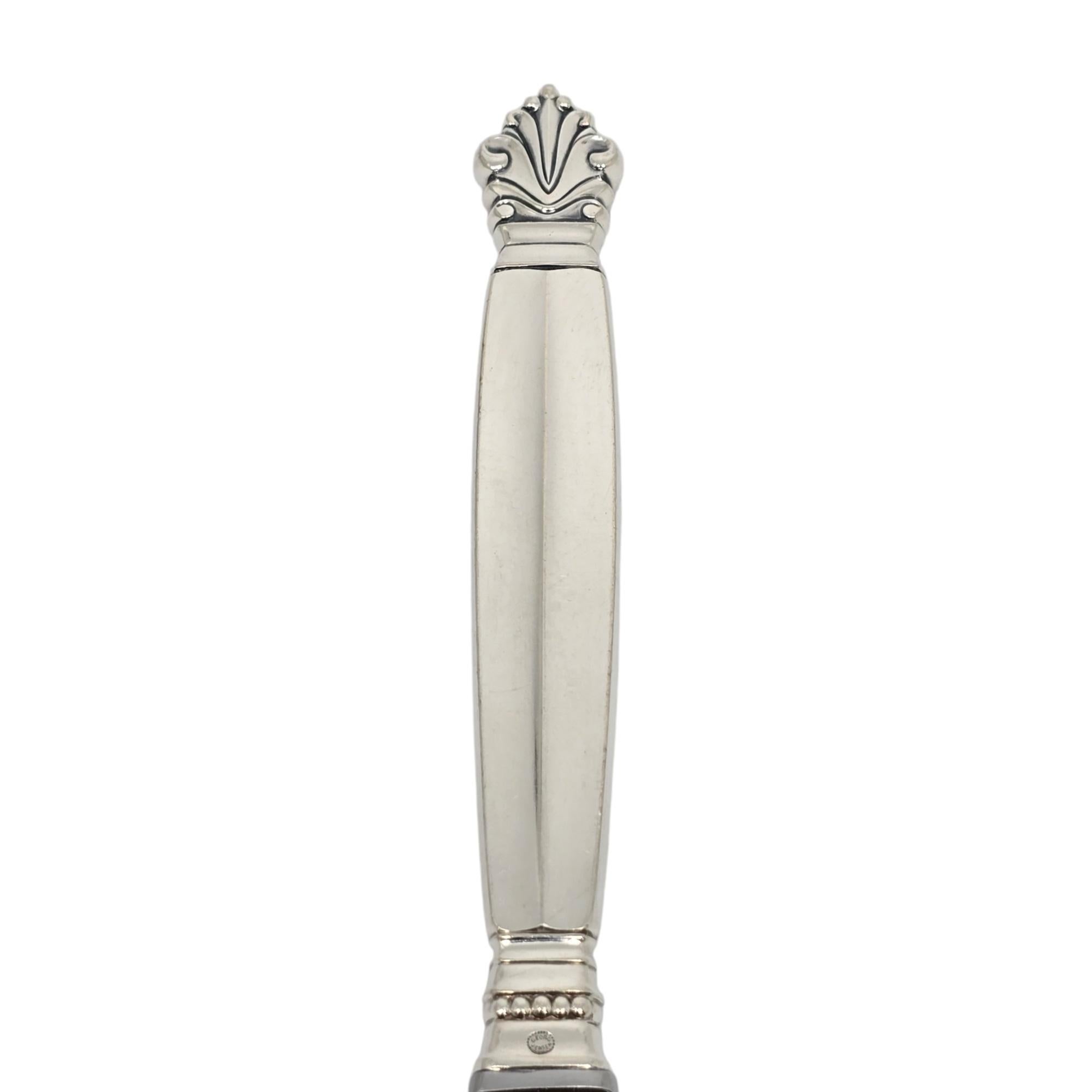 da uomo o donna Set di 6 coltelli da cena con manico lungo in argento sterling Georg Jensen Acanthus #19715 in vendita