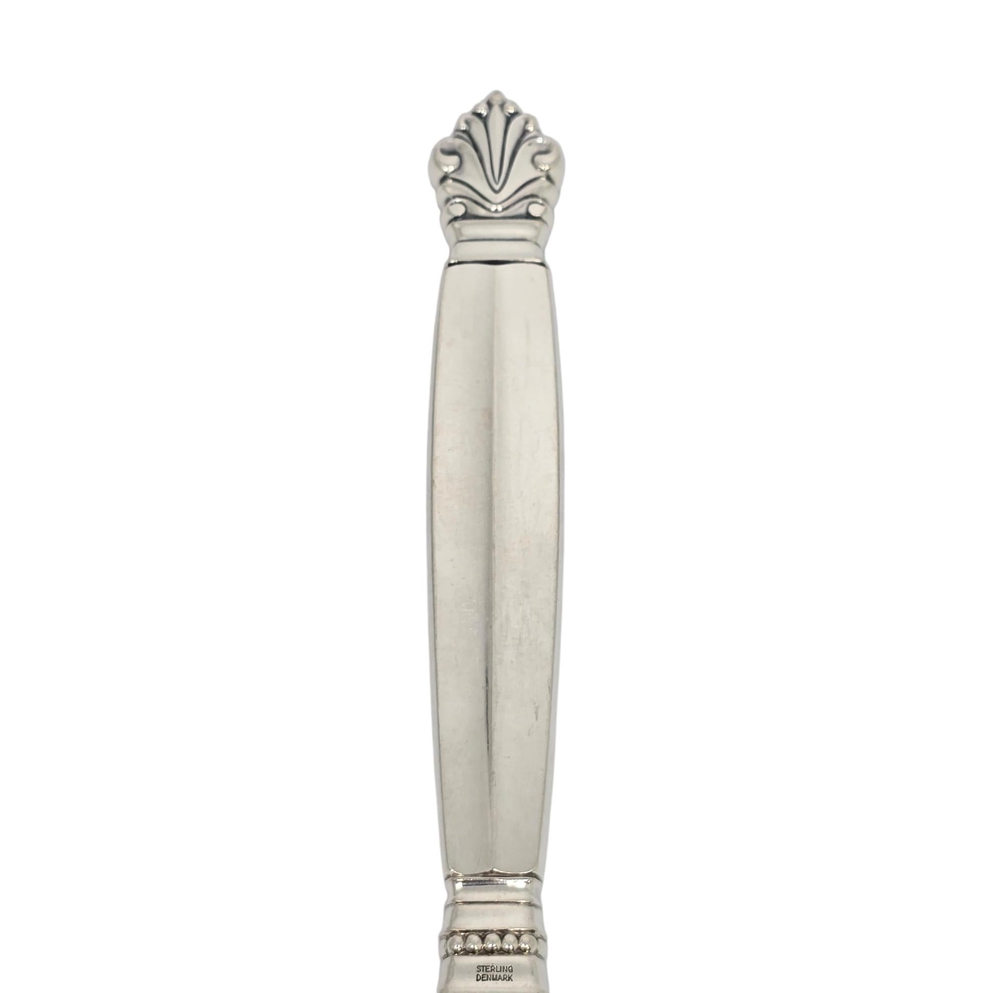 Set di 6 coltelli da cena con manico lungo in argento sterling Georg Jensen Acanthus #19715 in vendita 2