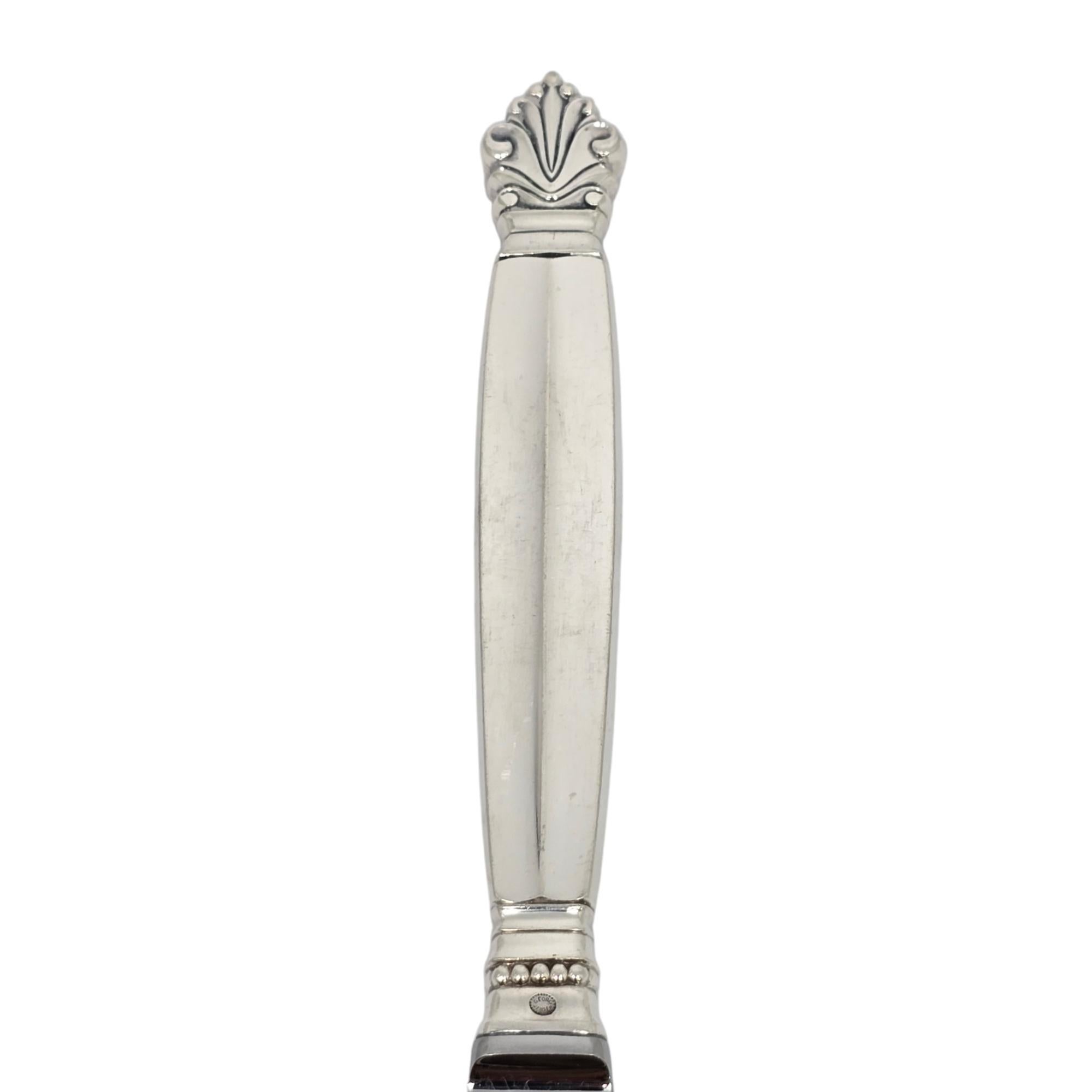 da uomo o donna Set di 6 coltelli da cena con manico lungo in argento sterling Georg Jensen Acanthus #19716 in vendita