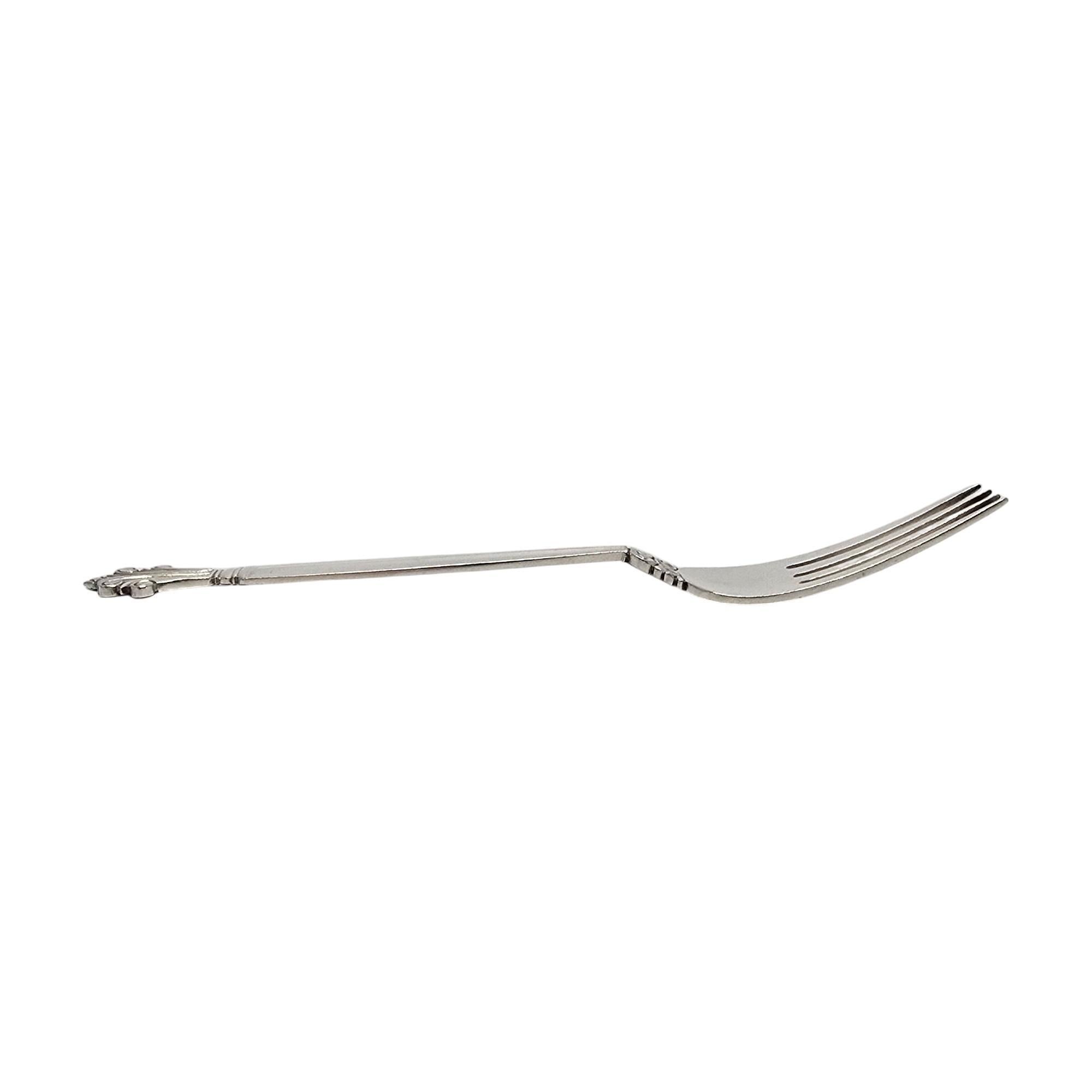 Set di 6 forchette in argento sterling Georg Jensen Denmark Acanthus 7 1/8