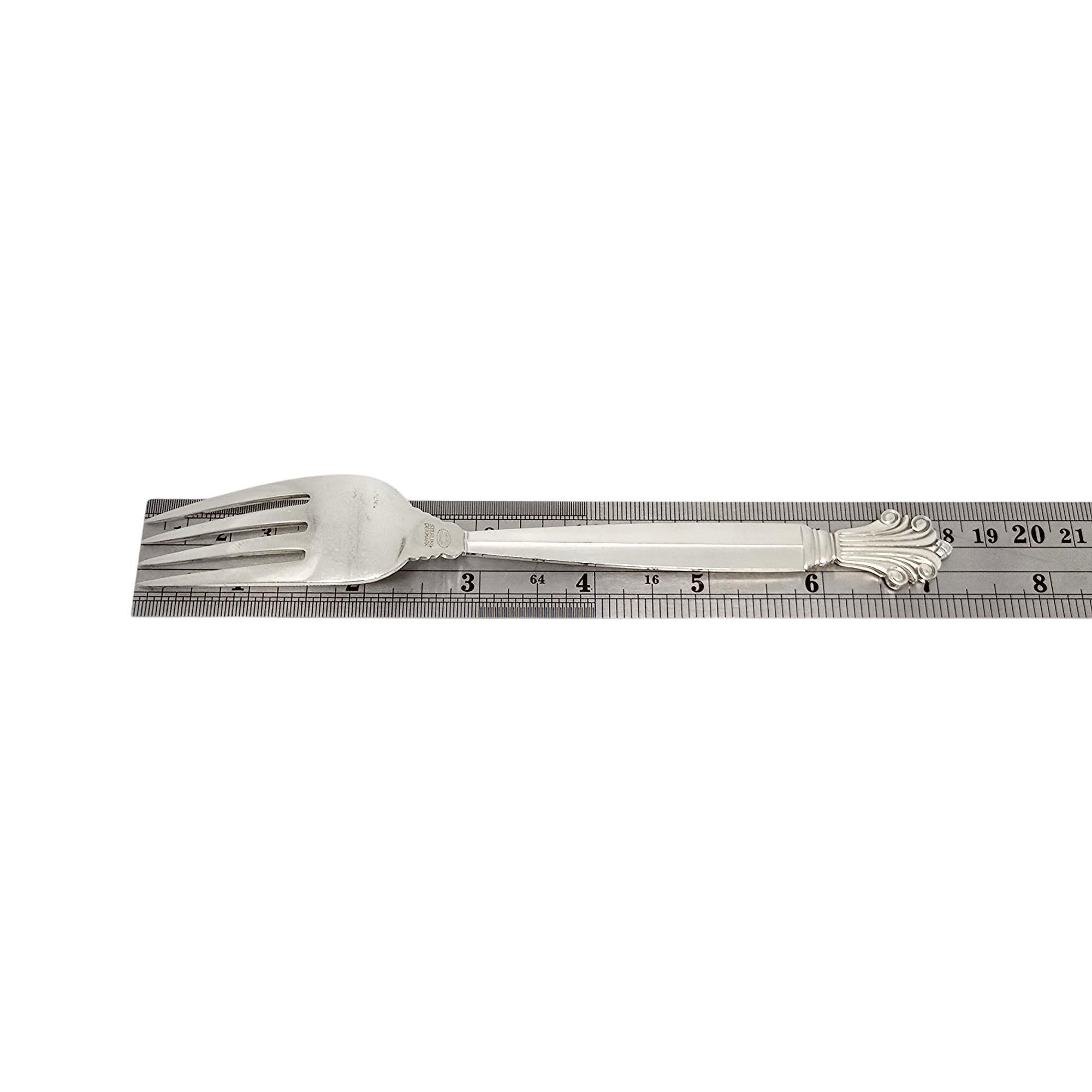 Set di 6 forchette in argento sterling Georg Jensen Denmark Acanthus 7 1/8