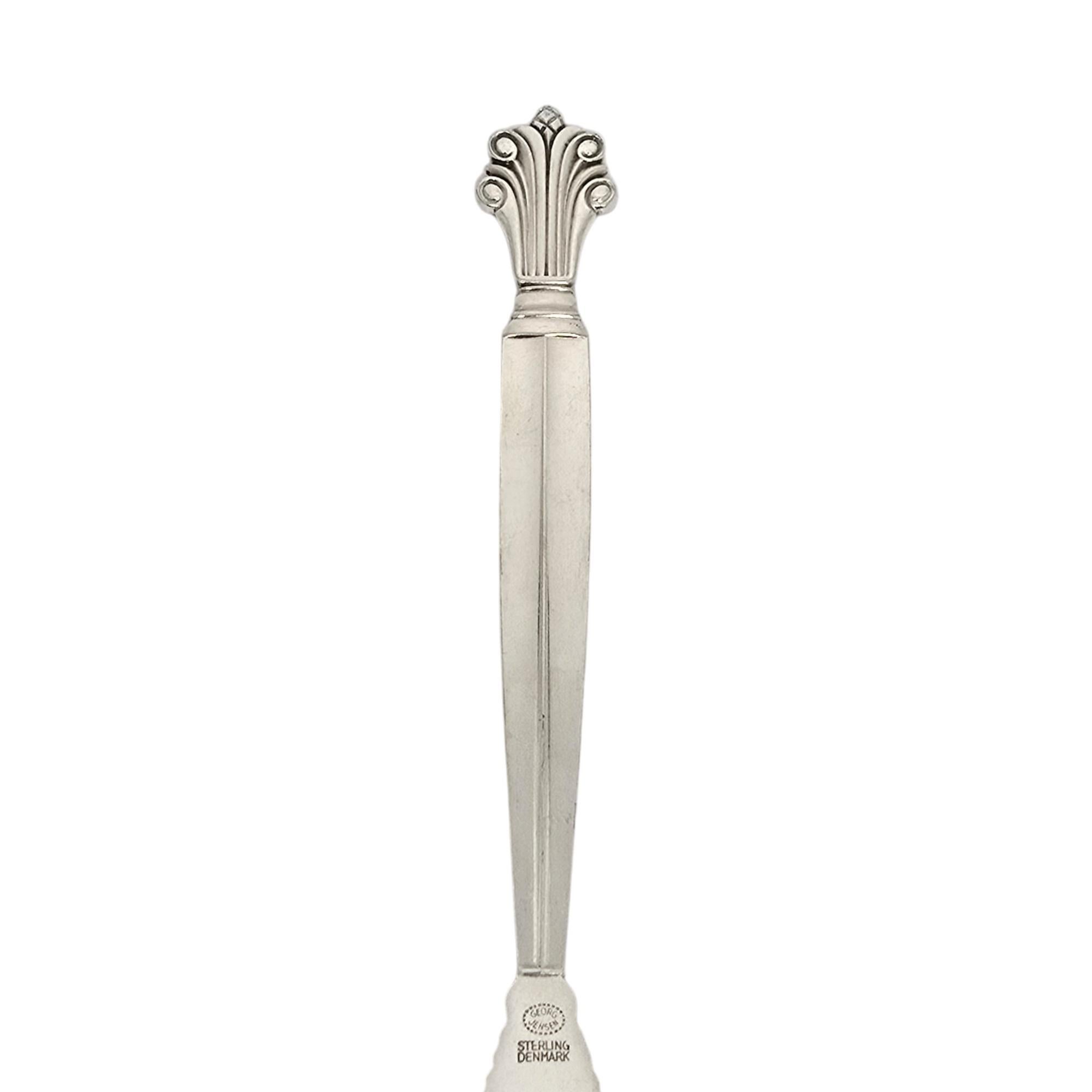 Set di 6 forchette in argento sterling Georg Jensen Denmark Acanthus 7 1/8