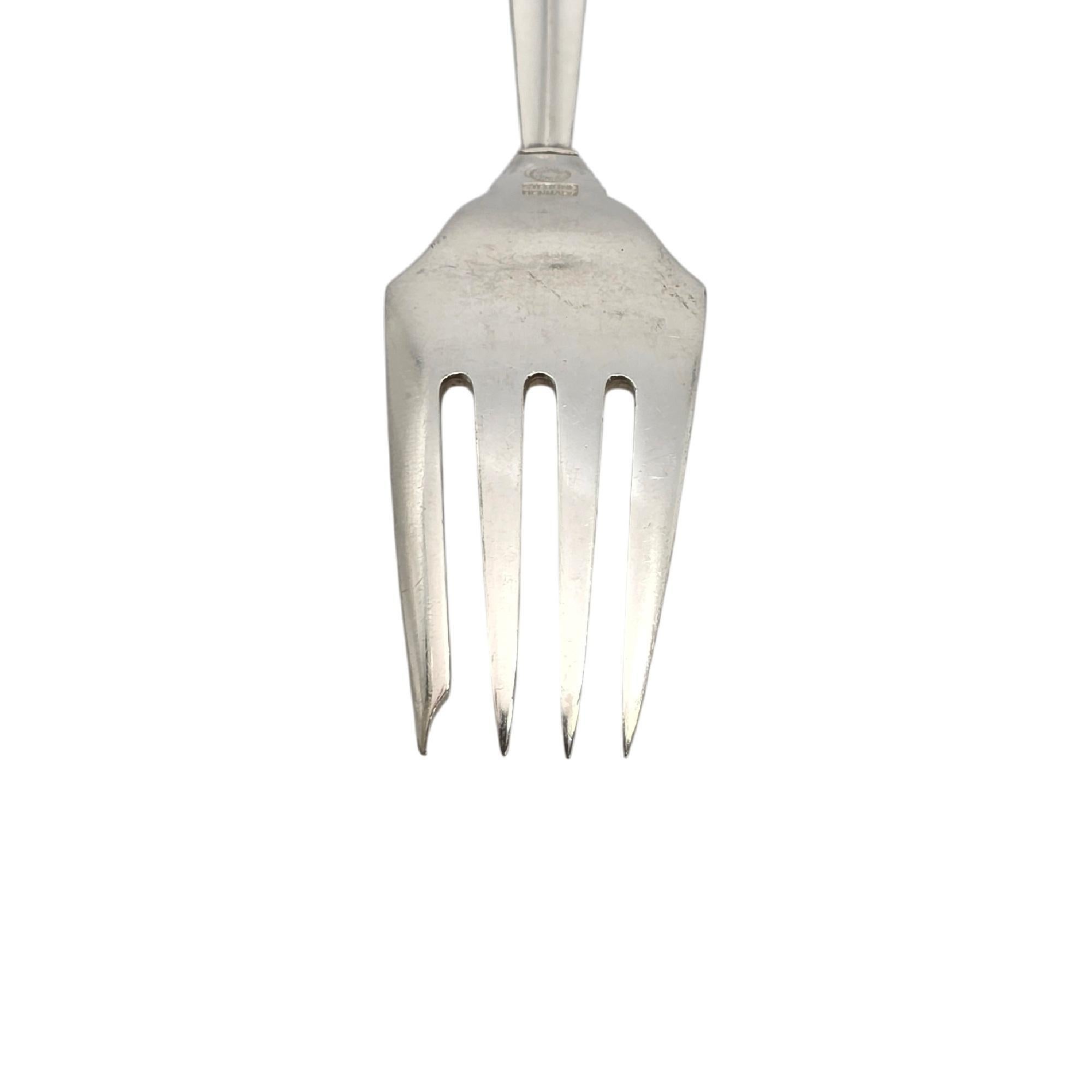 Set di 6 forchette da insalata in argento sterling Georg Jensen Denmark Acanthus 5 3/4