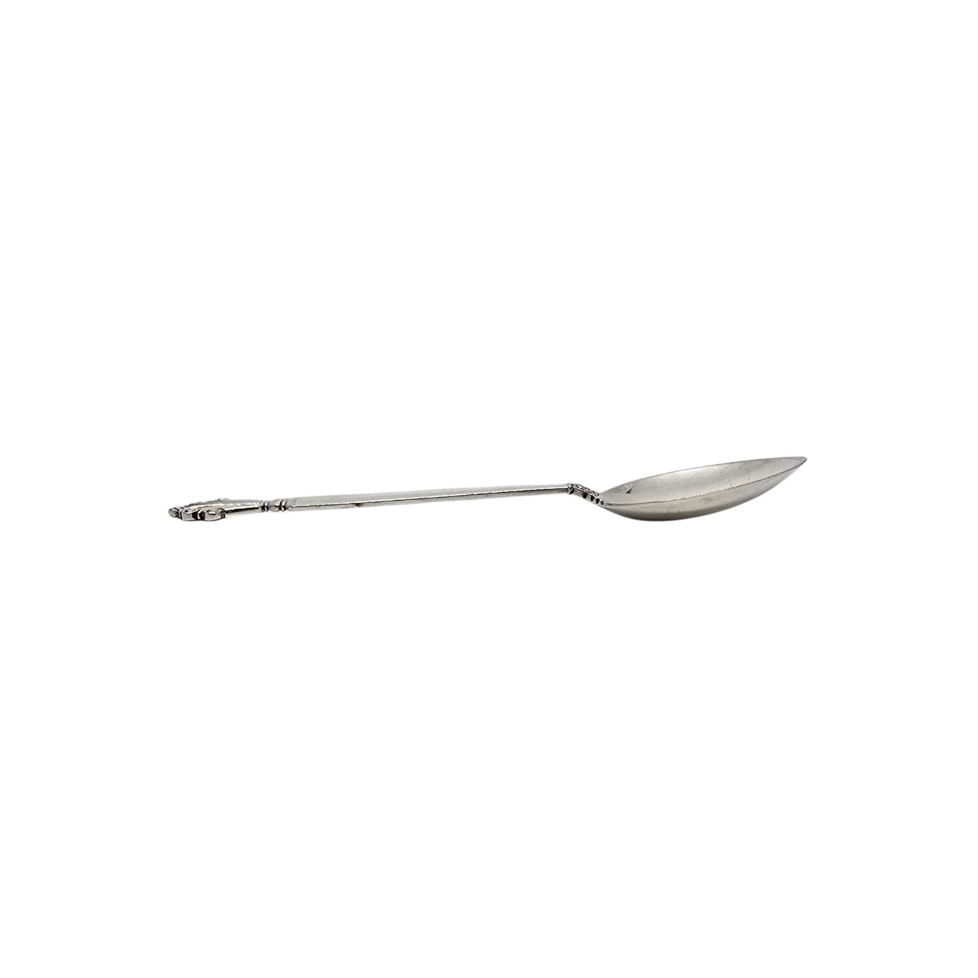 Set di 6 cucchiaini in argento sterling Georg Jensen Denmark Acanthus 5 3/4