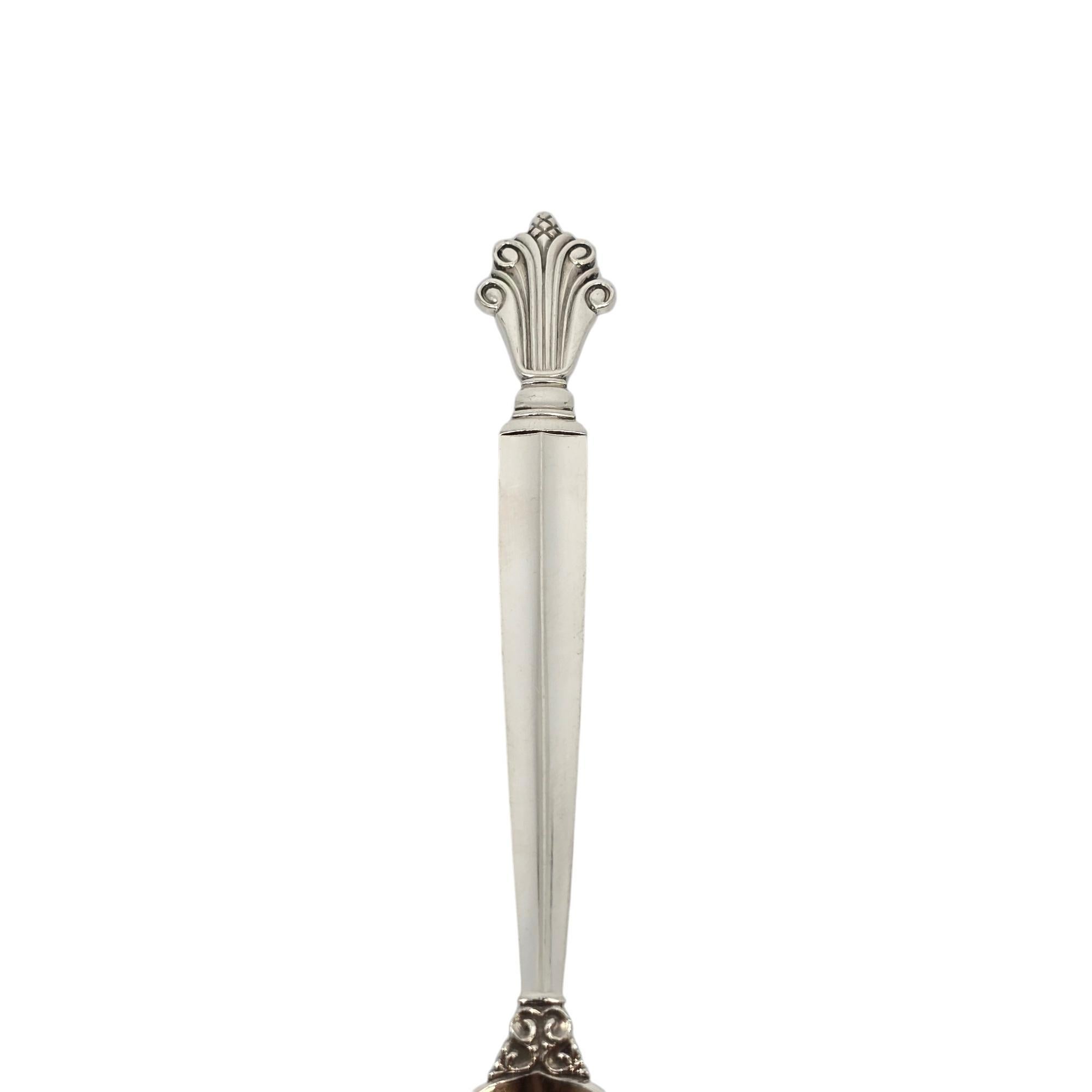 da uomo o donna Set di 6 cucchiaini in argento sterling Georg Jensen Denmark Acanthus 5 3/4