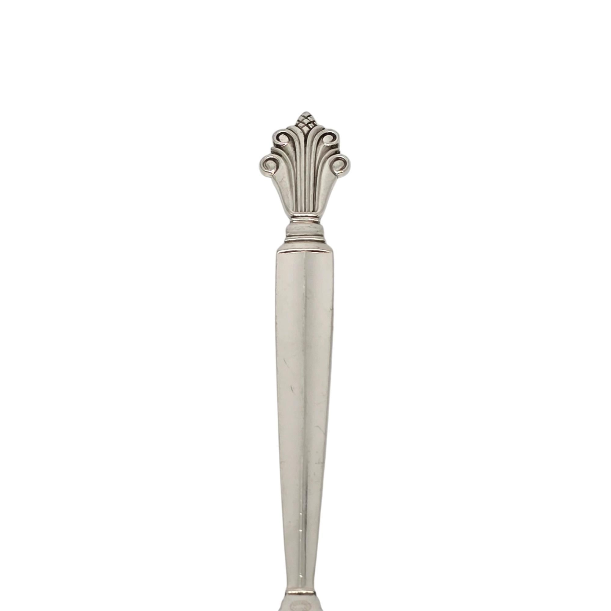 Set di 6 cucchiaini in argento sterling Georg Jensen Denmark Acanthus 5 3/4