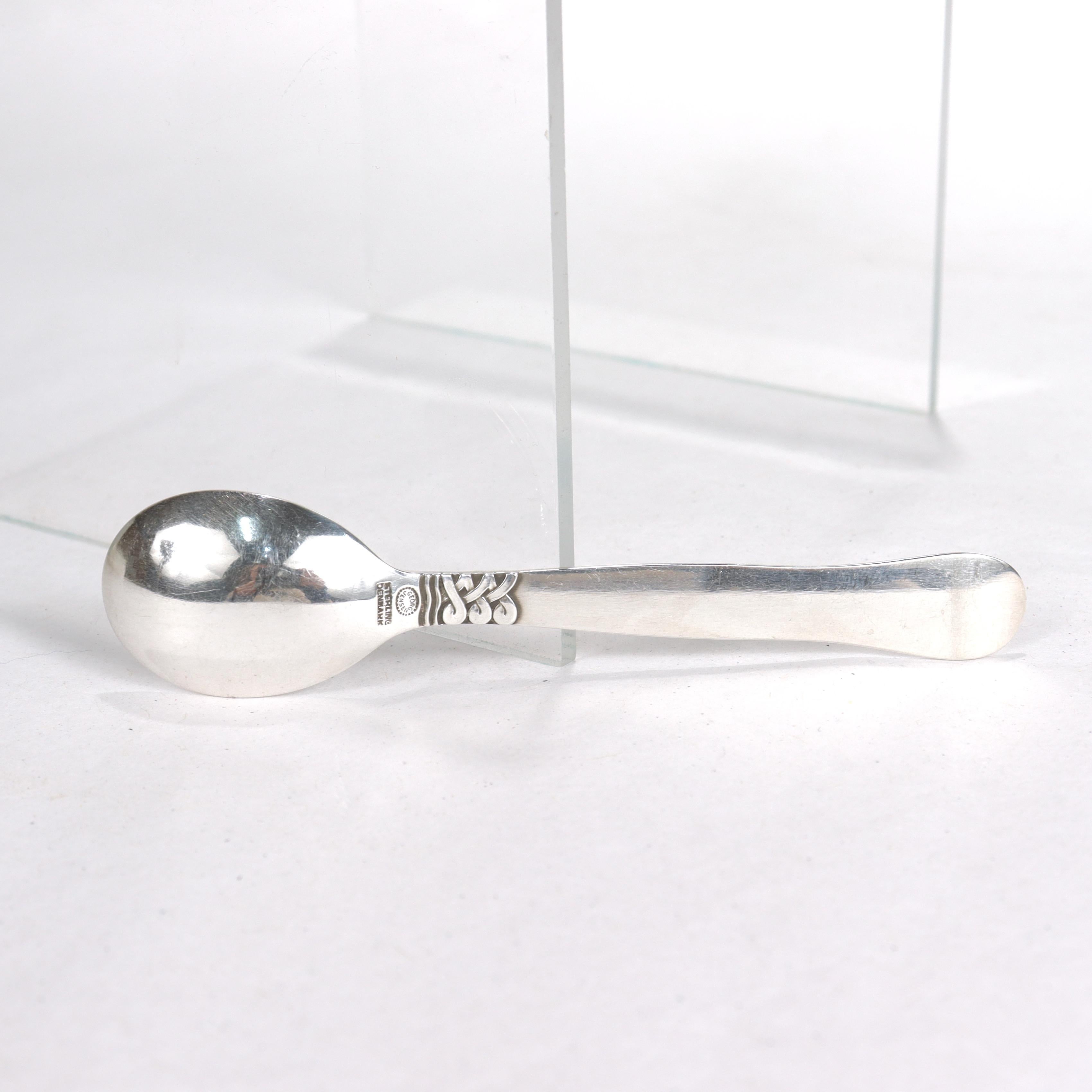 Set di 6 cucchiaini da caffè Georg Jensen in argento sterling Landby/Nordic #76 in vendita 9