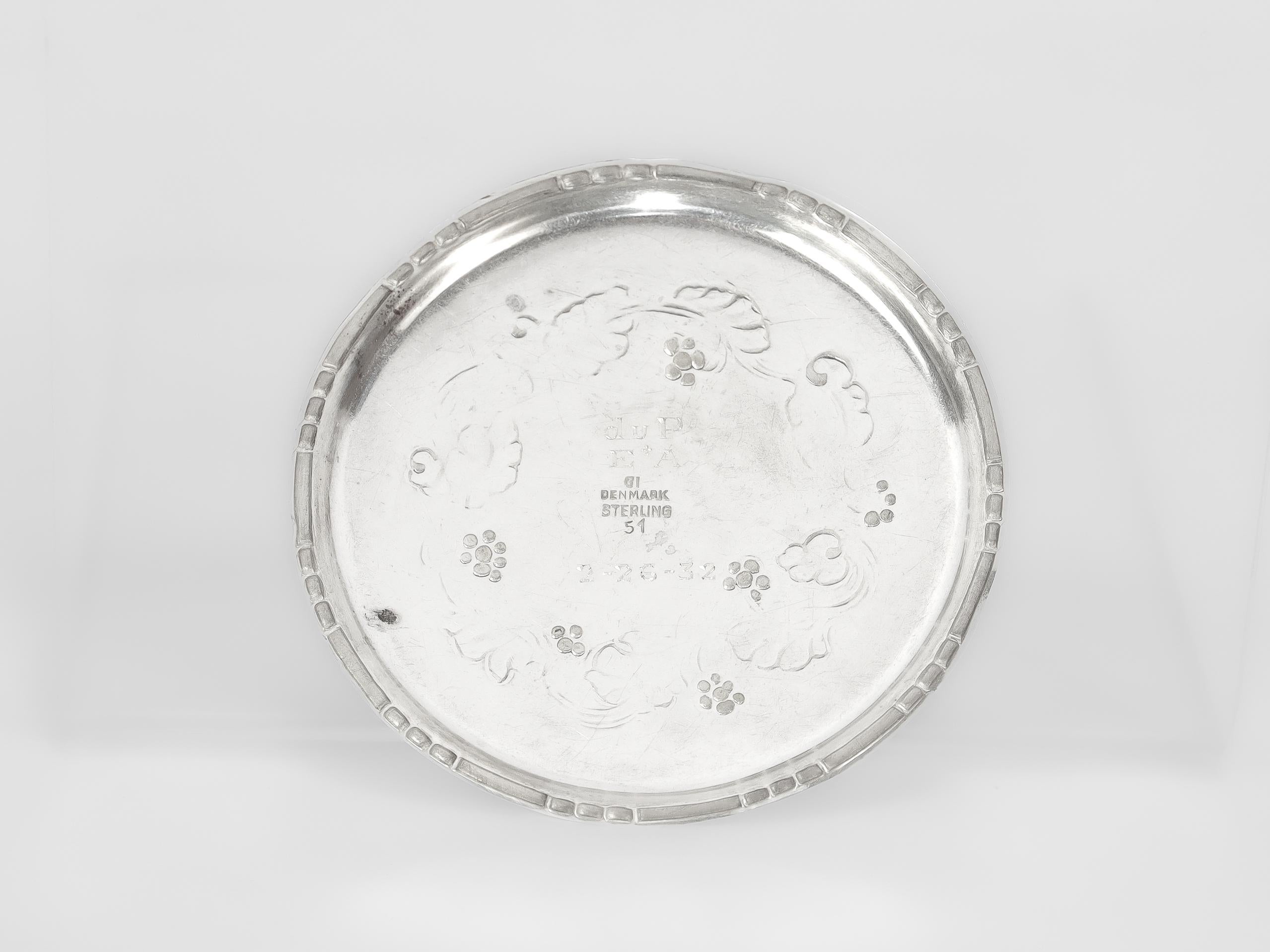 Set di 6 Burriere ornamentali #51 in argento Georg Jensen in vendita 7