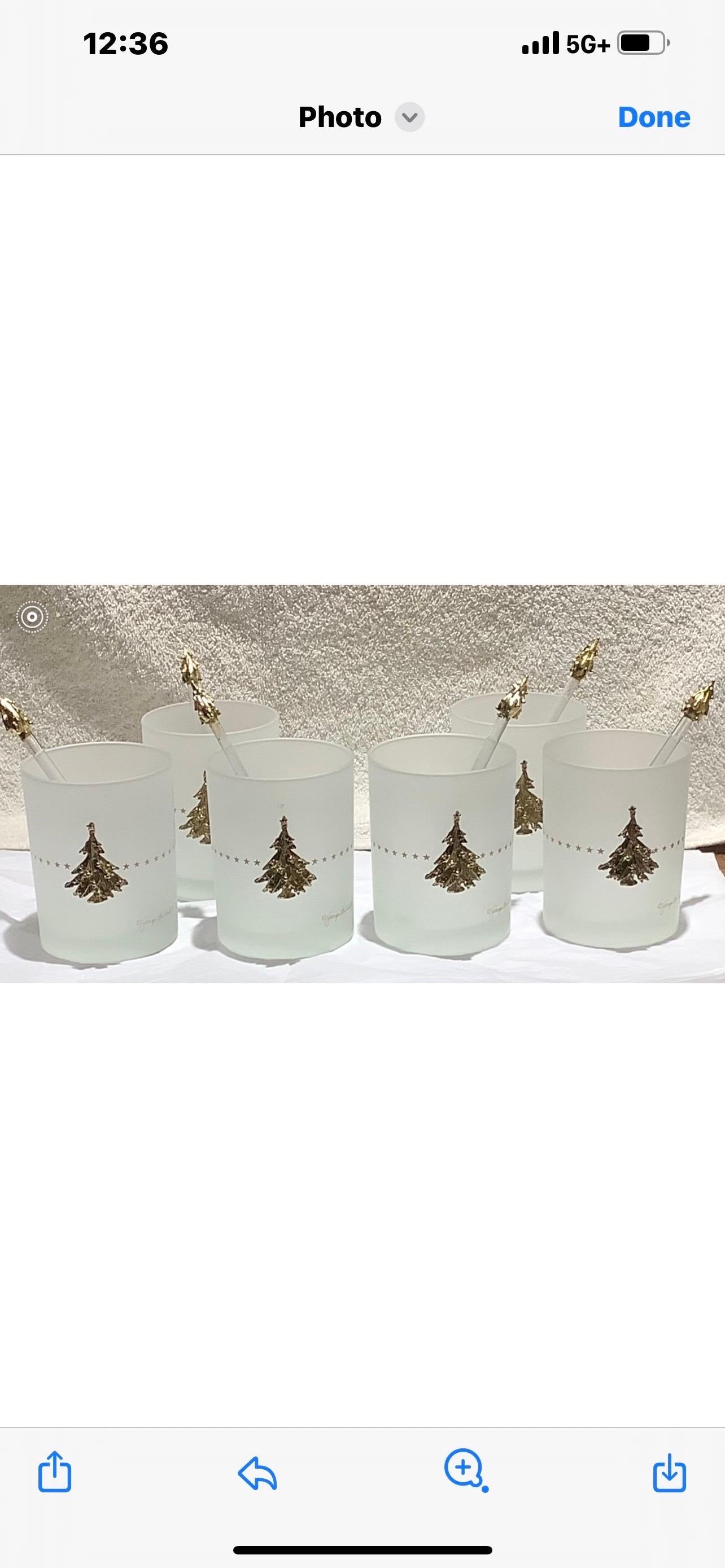 Hollywood Regency Set Of 6 George Briard Double Old Fashion Glasses For Sale