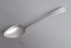 Set of 6 George III "Celtic Point" Dessert Spoons by John Cornforth, 1794