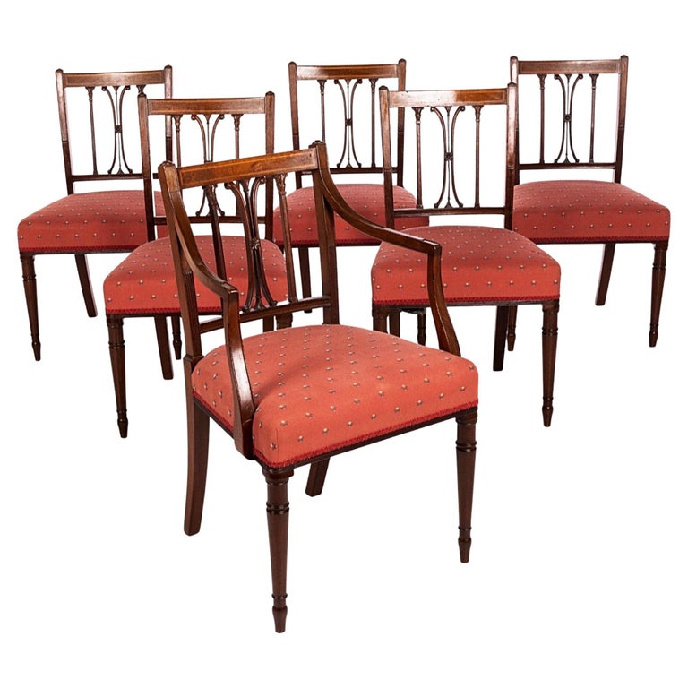 Lot de 6 chaises de salle à manger - Lin et cuir PU - Pièds en métal - Gris - BLITZ | Leroy Merlin