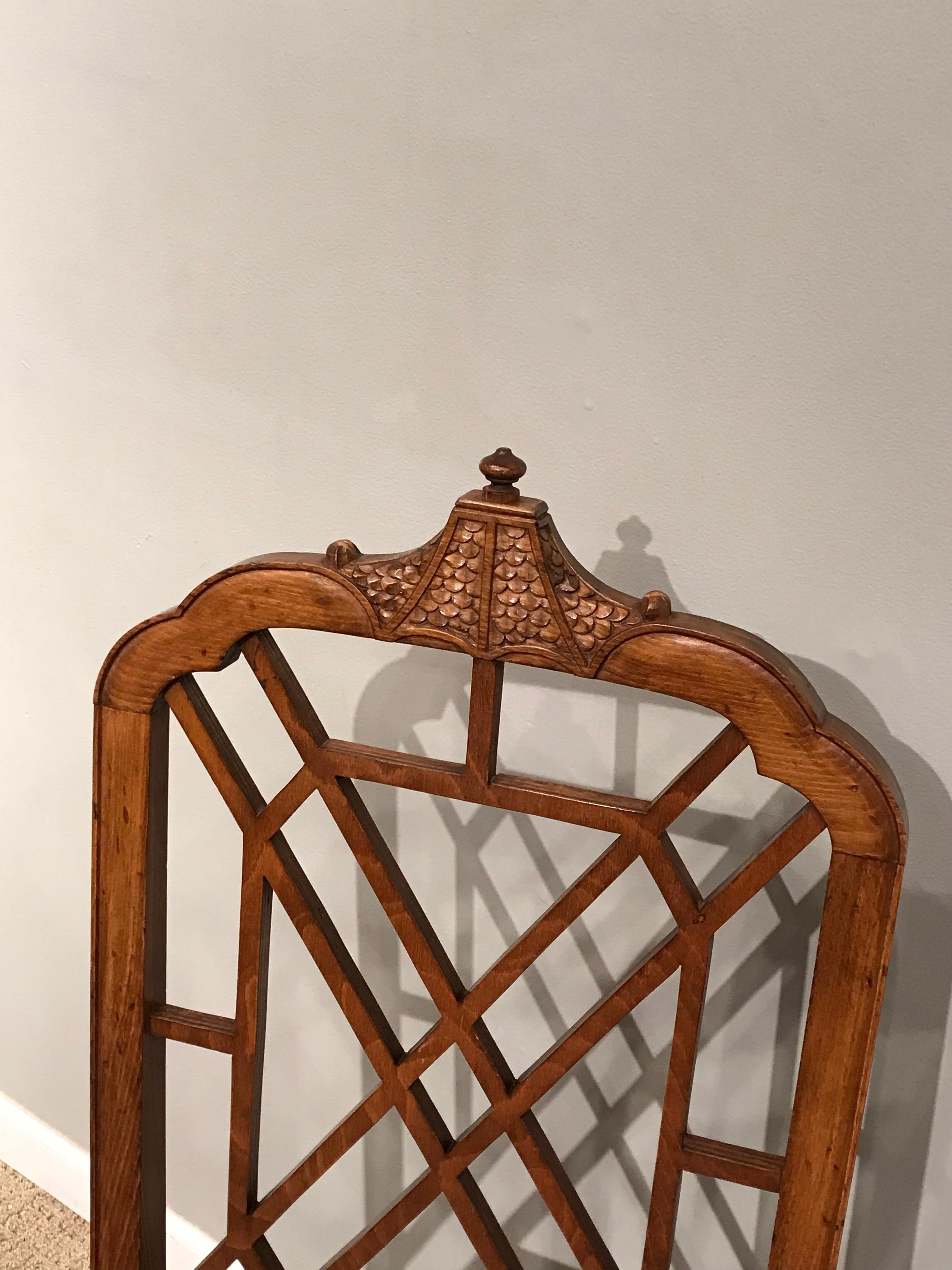 Carved Set of 6 George III Style Mahogany Side Chairs For Sale
