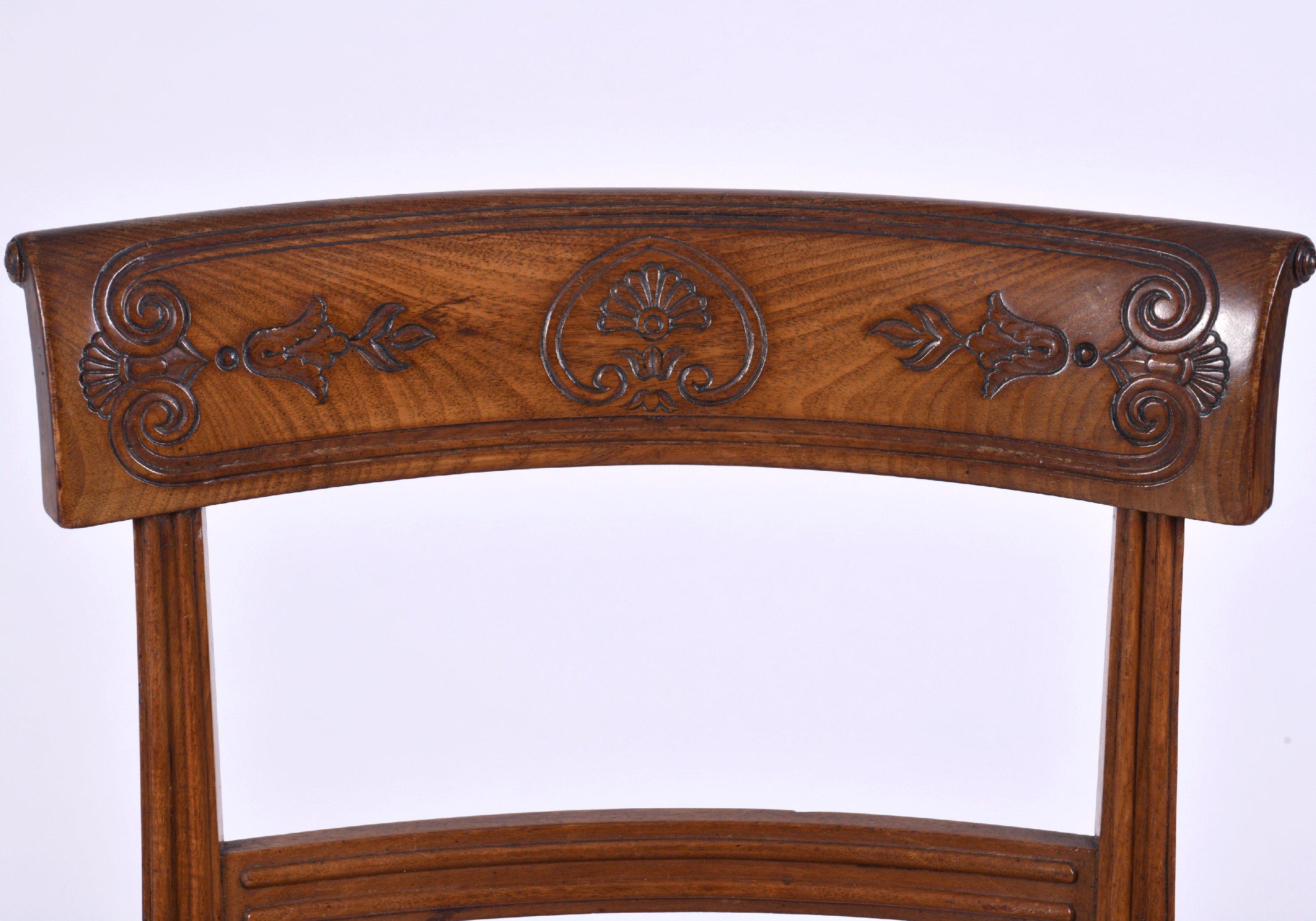 Set of 6 George IV Mahogany Dining Chairs in the Manner of Gillows In Good Condition In London, GB