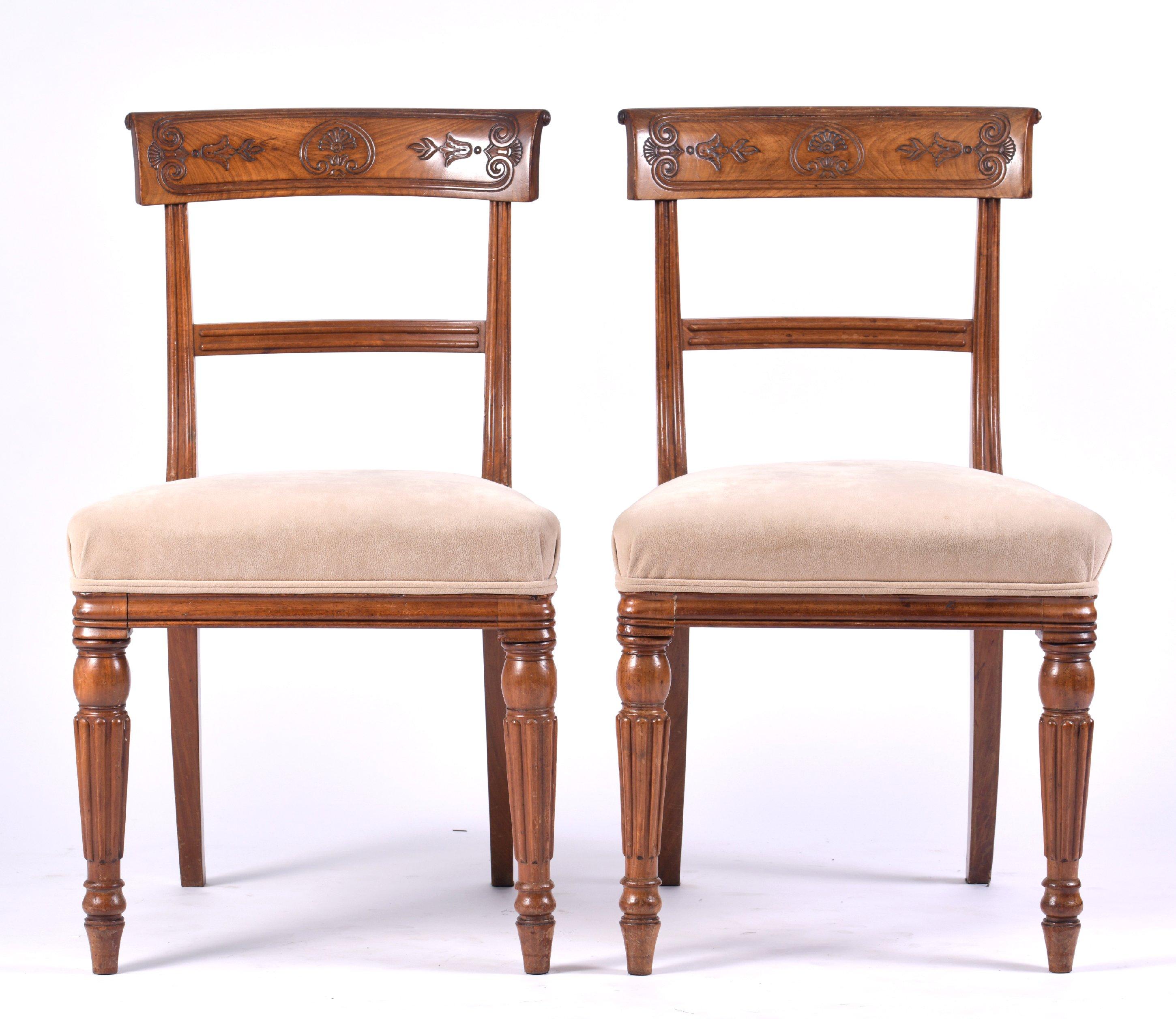 Set of 6 George IV Mahogany Dining Chairs in the Manner of Gillows 1
