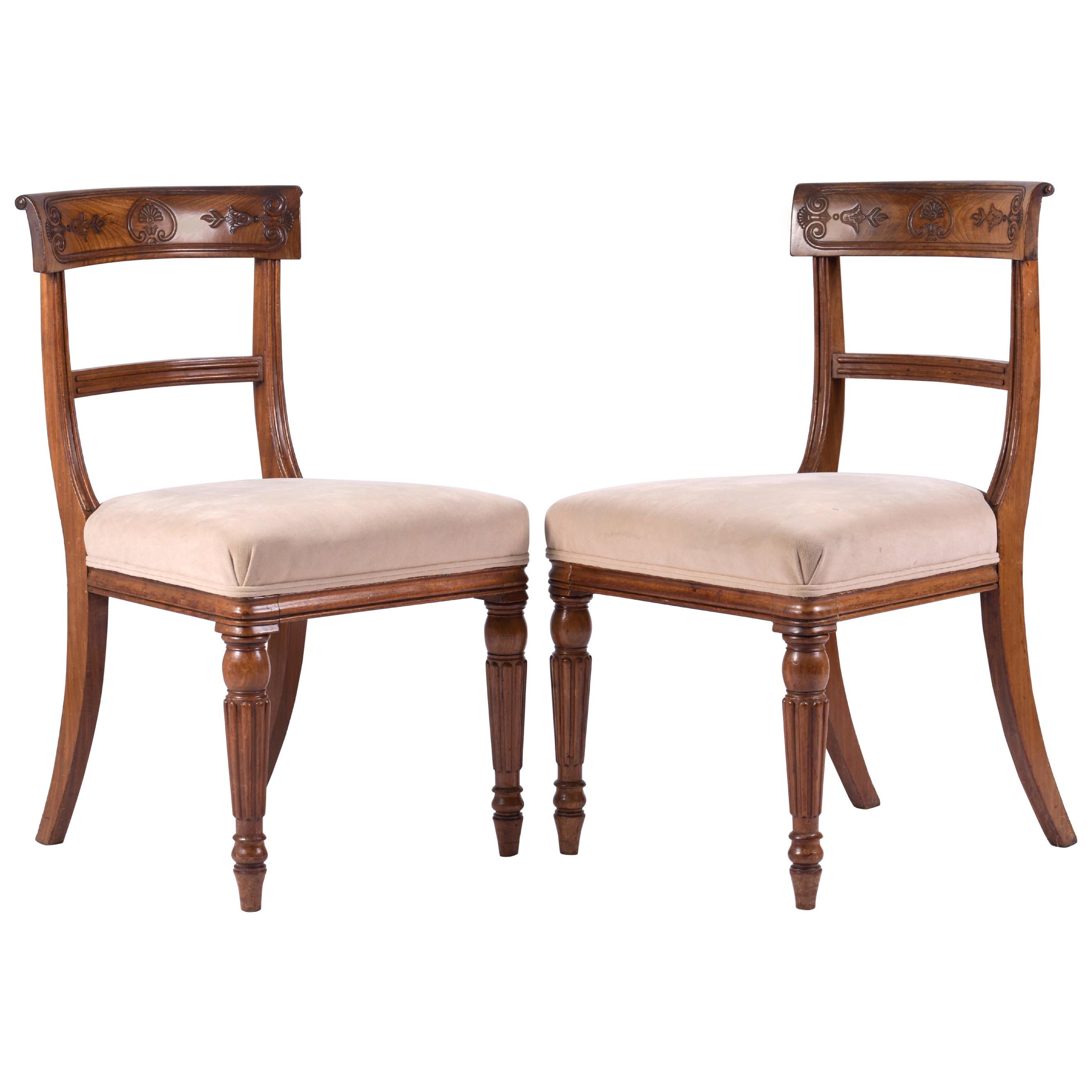 Set of 6 George IV Mahogany Dining Chairs in the Manner of Gillows