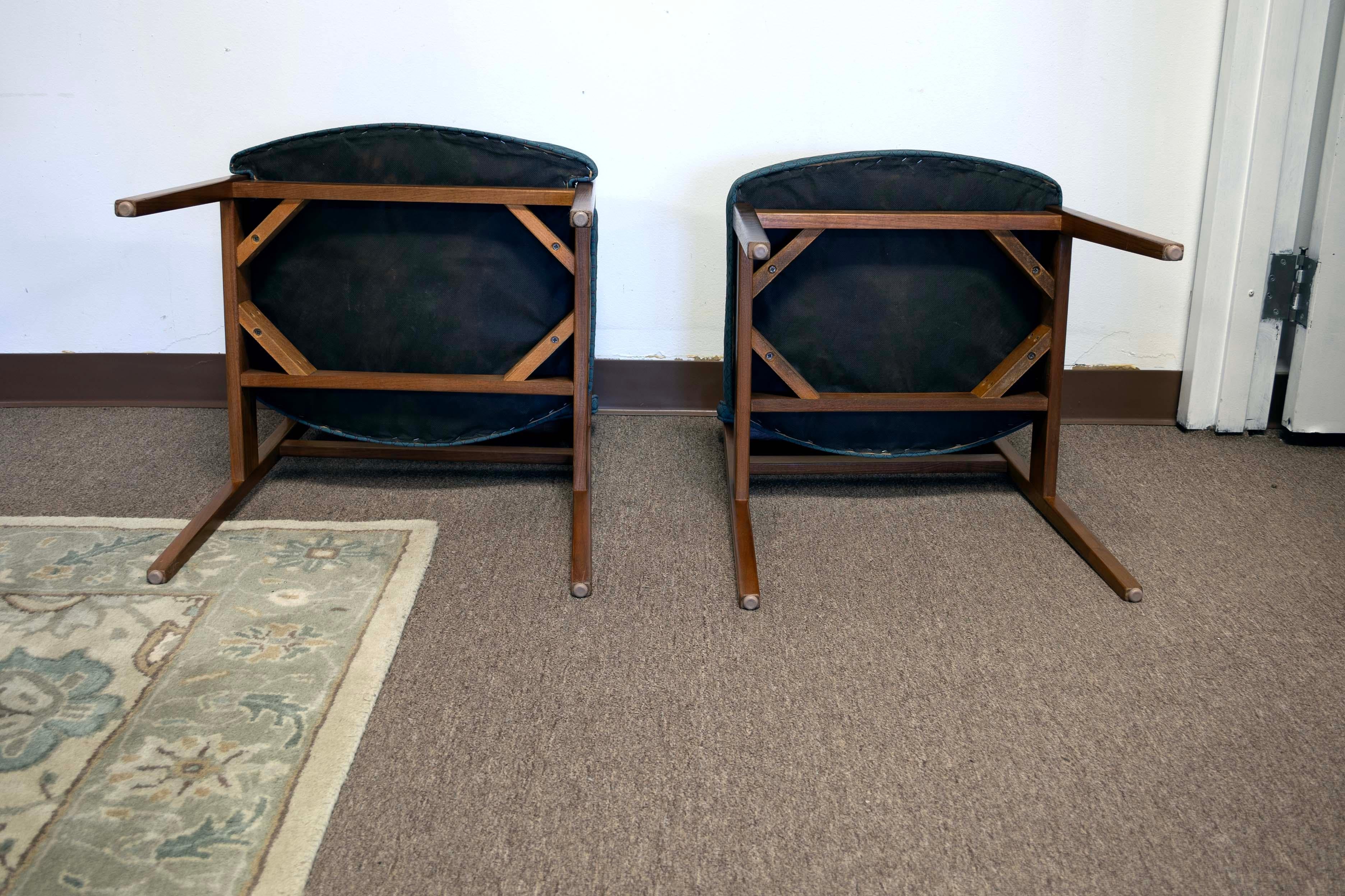 Set of 6 George Nelson for Herman Miller Mid Century Modern Walnut Chairs For Sale 3