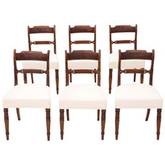 Set of 6 Georgian Mahogany Dining Chairs