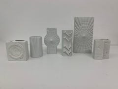 Set of 6 German Vases Bisque, 1960s