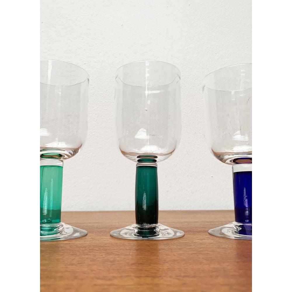 Set of 6 German Wine Glasses by Regina Kaufmann for Glashagen Hütte For Sale 8