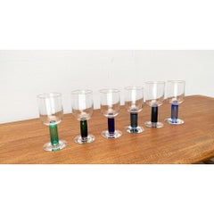 Set of 6 German Wine Glasses by Regina Kaufmann for Glashagen Hütte