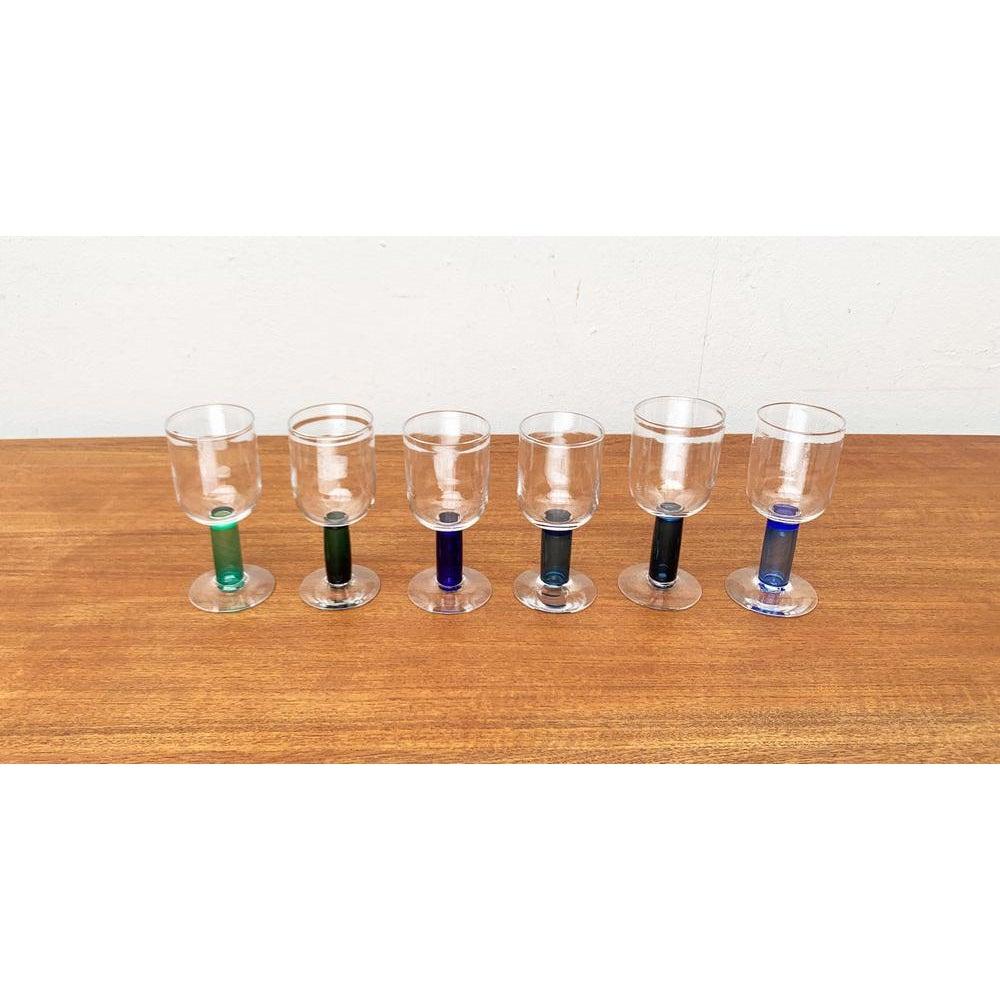 Set of 6 German Wine Glasses by Regina Kaufmann for Glashagen Hütte For Sale 1