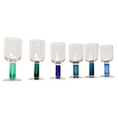 Set of 6 German Wine Glasses by Regina Kaufmann for Glashagen Hütte